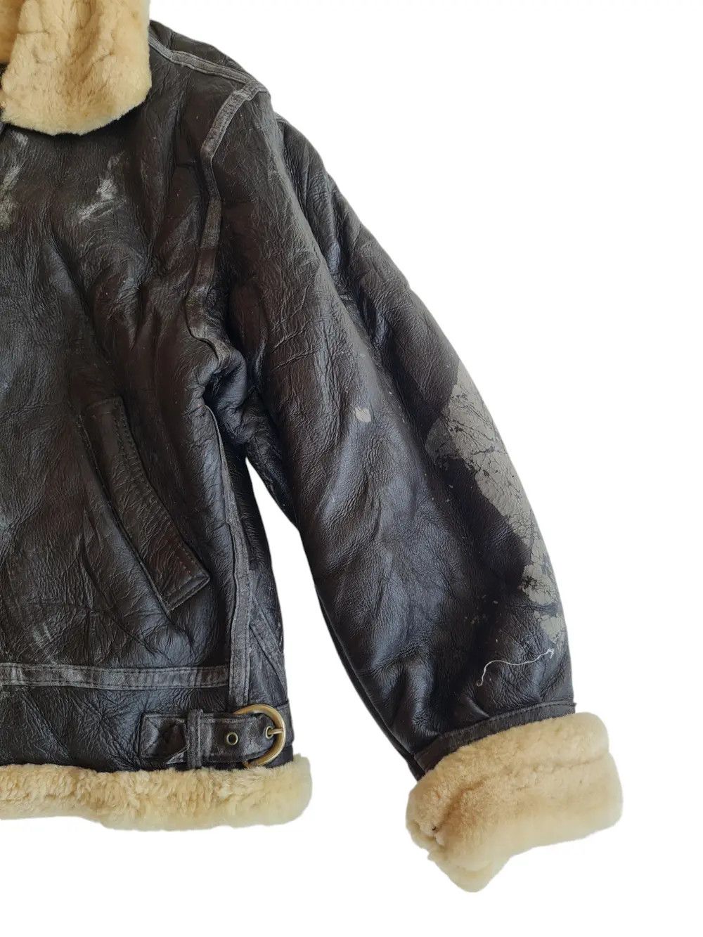 Vintage Vintage B3 Military US Air Force Leather Jacket Size US L / EU 52-54 / 3 - 6 Thumbnail