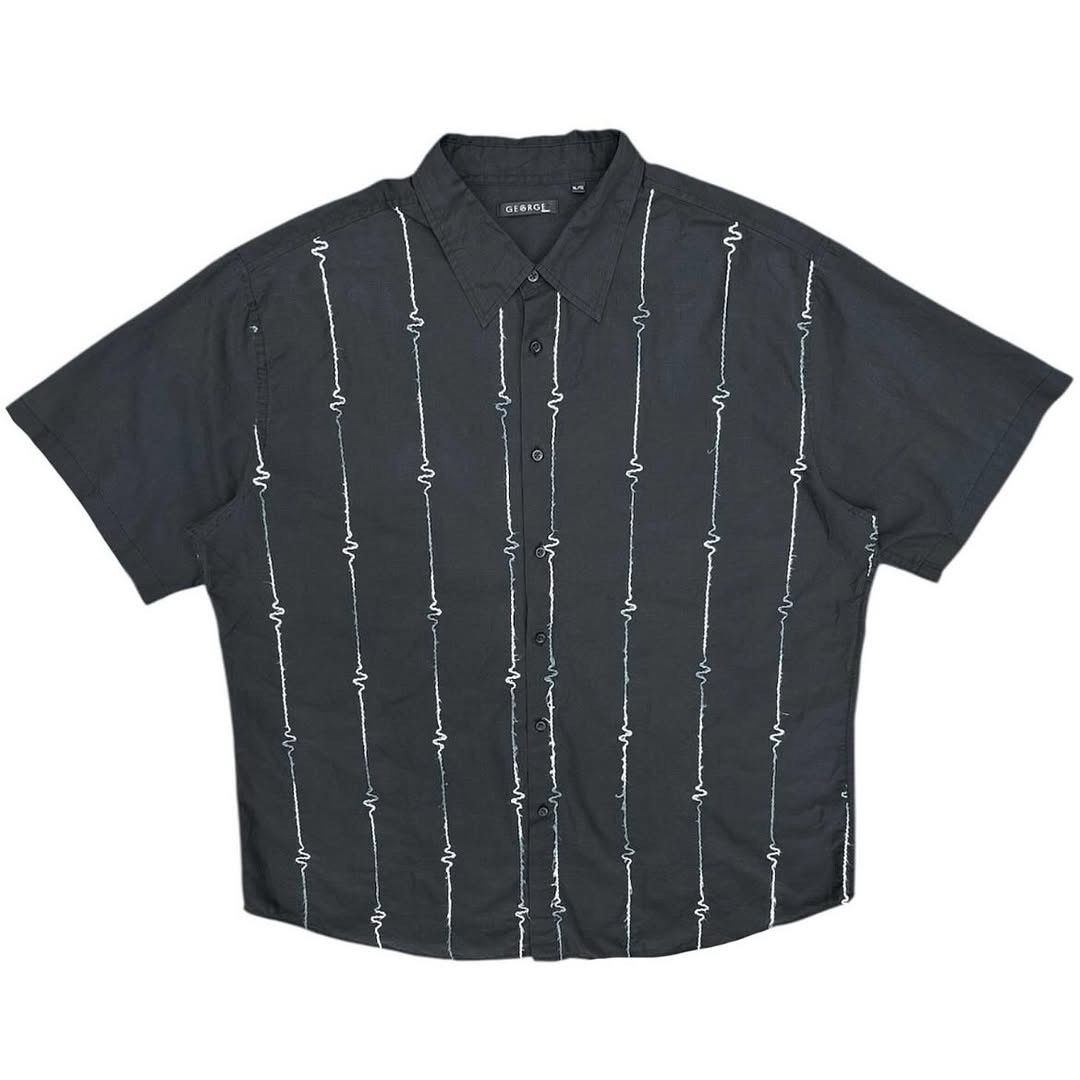 Japanese Brand Patchwork Shirt Short Sleeve Shirt Vintage Kapital Style Size US XL / EU 56 / 4 - 1 Thumbnail