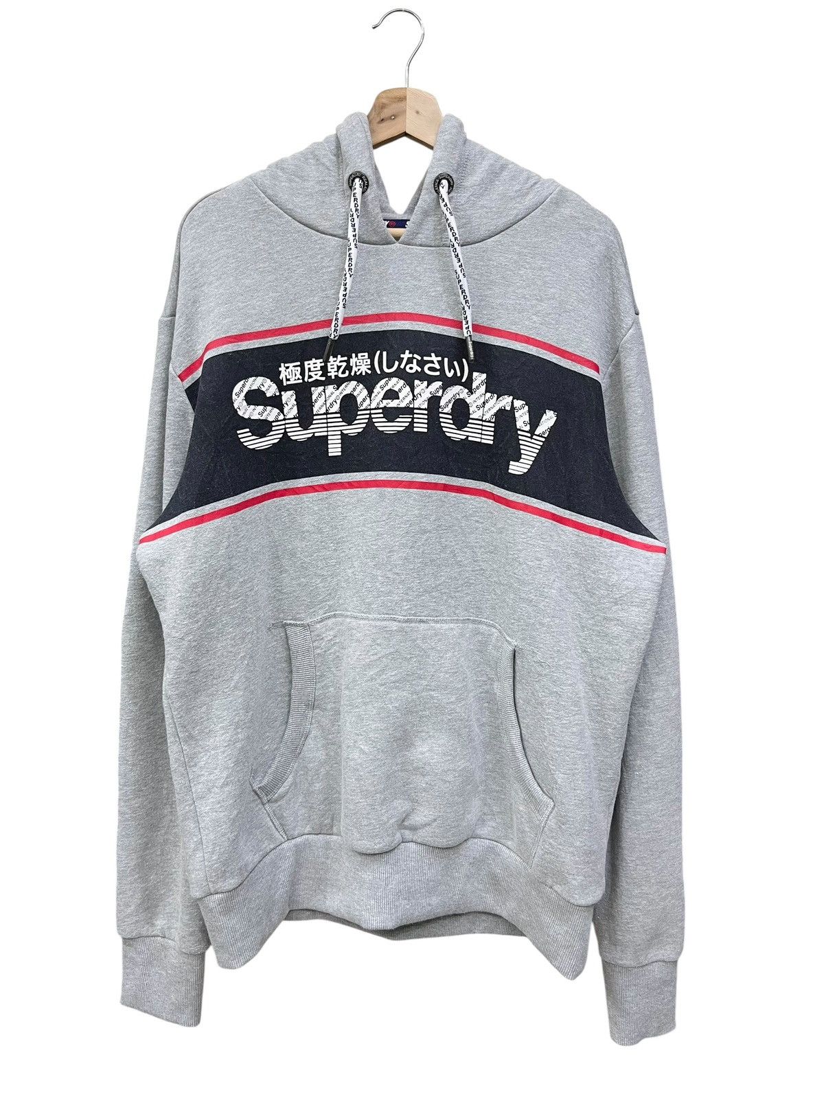 Superdry Superdry Retro Sport Logo Hoodie - Grey Marl Size US L / EU 52-54 / 3 - 1 Thumbnail