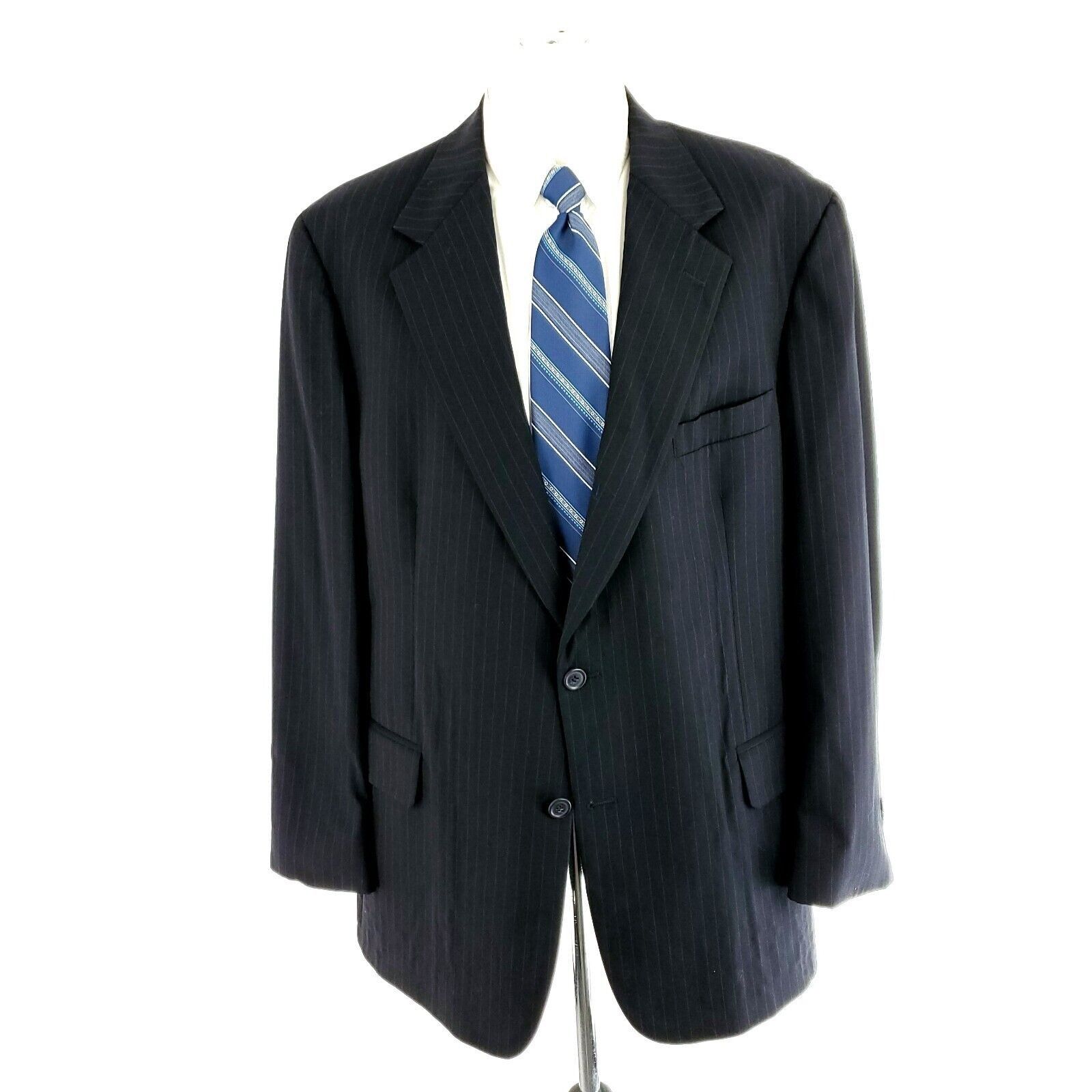 Brooks Brothers Vintage Brooks Brothers Wool 2 Button Suit Jacket 42R Blue S Size 42R - 3 Thumbnail