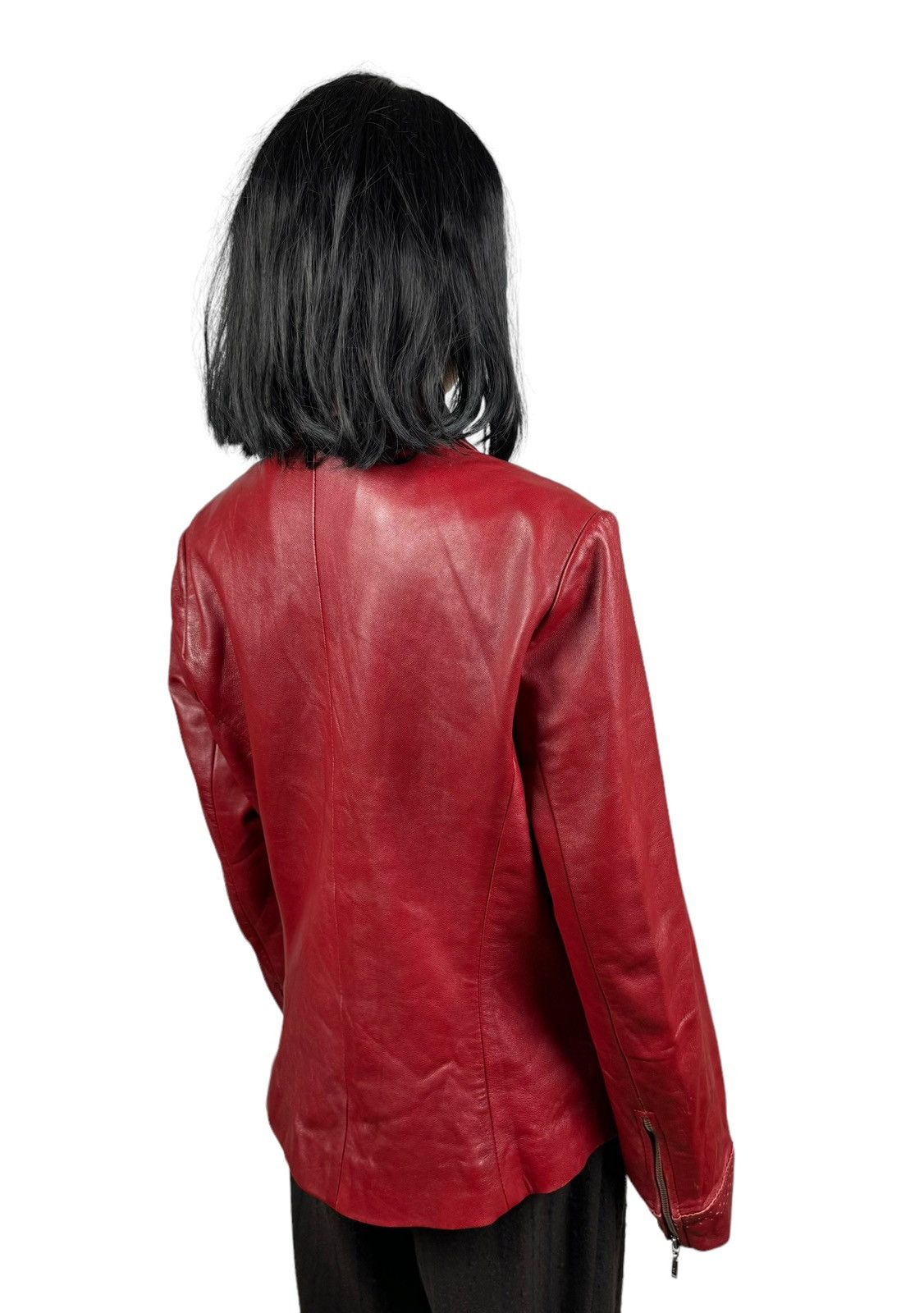 Other Proudfood Real Leather Blazer Jacket Perforated Trim size S Size S / US 4 / IT 40 - 11 Thumbnail