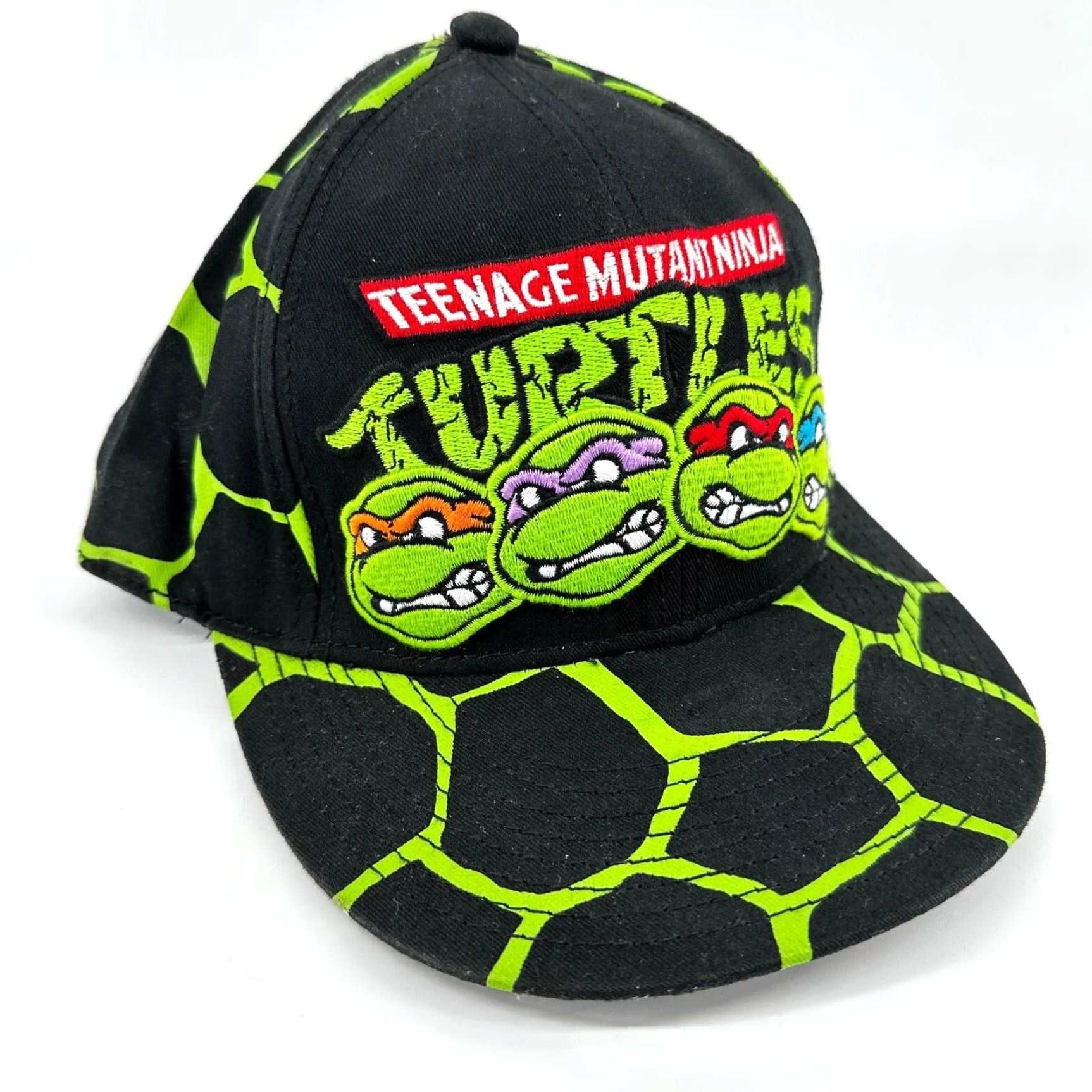 Nickelodeon Nickelodeon Teenage Mutant Ninja Turtles Hat Snapback Men One Size Black Adjustable Viacom 2011 Cartoon Accessories Size ONE SIZE - 2 Thumbnail