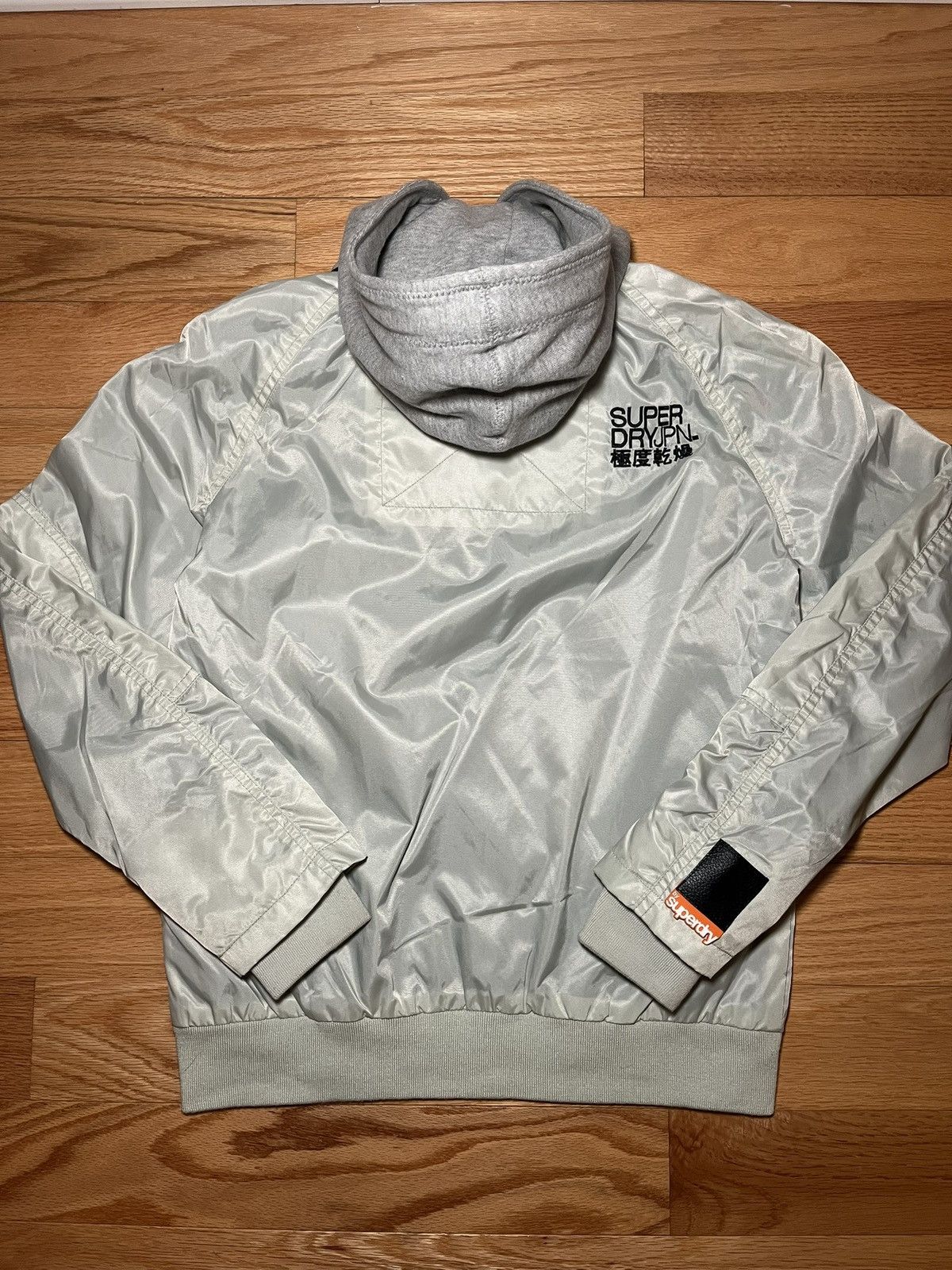 Superdry SuperDry Full-Zip Hooded Silver Bomber Jacket Size US S / EU 44-46 / 1 - 3 Thumbnail