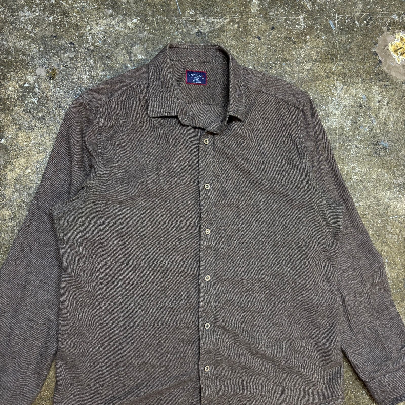 UNTUCKit Untuckit Slim Fit Button Up Shirt Men's Large Minimalist Size US L / EU 52-54 / 3 - 2 Thumbnail