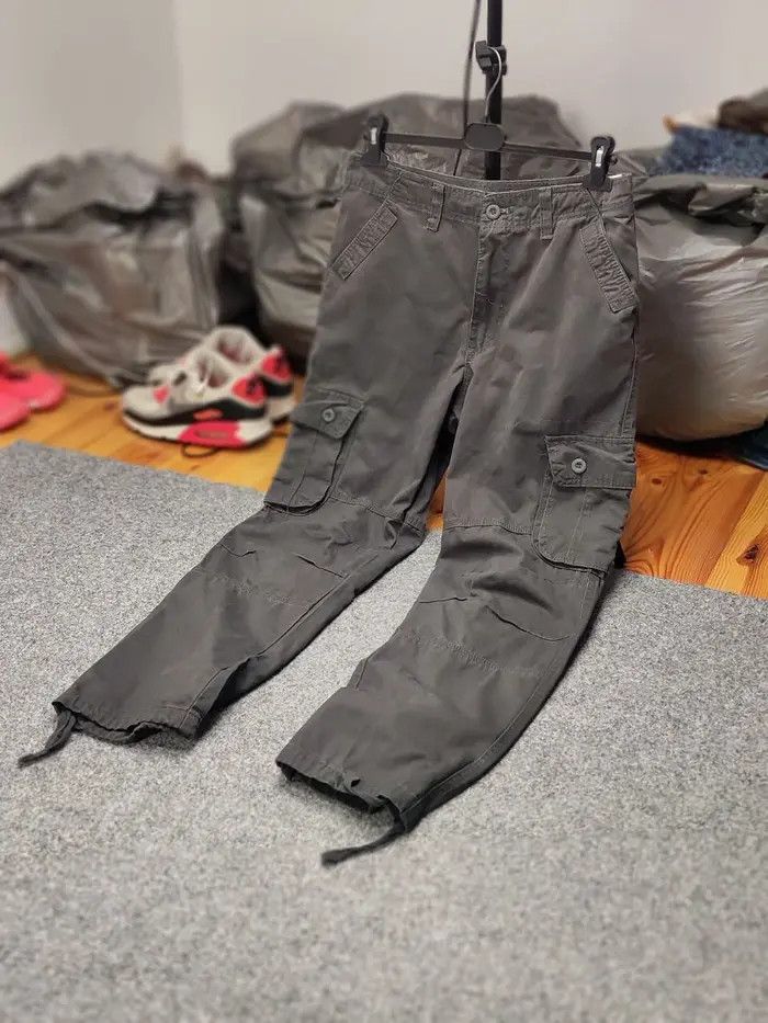 Japanese Brand Vintage 90's Cargo Pants Travis Scott Japan Pocket Gray Size US 32 / EU 48 - 9 Thumbnail