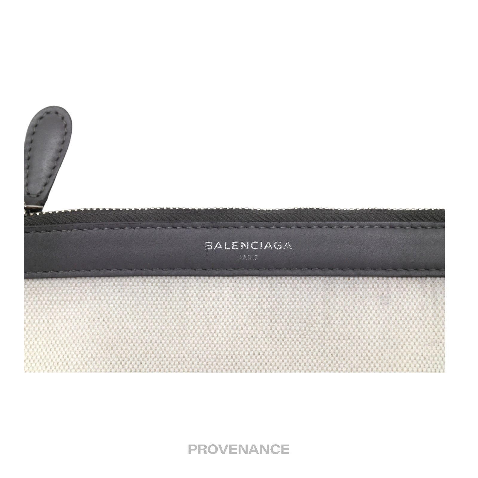 Balenciaga 🔴 Balenciaga Zip Pouch Wallet - Canvas Gray Size ONE SIZE - 6 Thumbnail