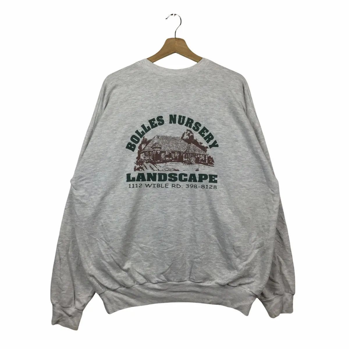 Vintage 80’ BOLLES NURSERY LANDSCAPE Sweatshirt Sweater