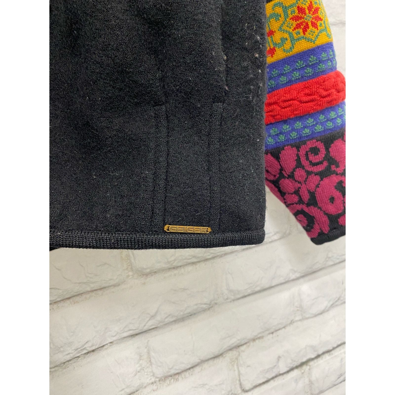 Vintage Geiger Wool Knit Cardigan Sweater Size 40 Austria ~ Coogi Size ONE SIZE - 5 Thumbnail