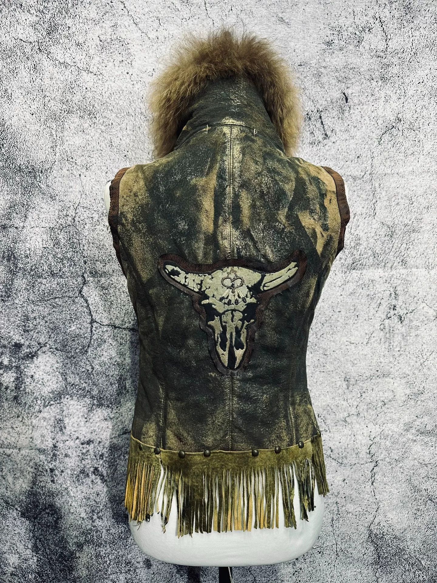 If Six Was Nine Bohemian Vintage Rock Vest Size M / US 6-8 / IT 42-44 - 1 Thumbnail