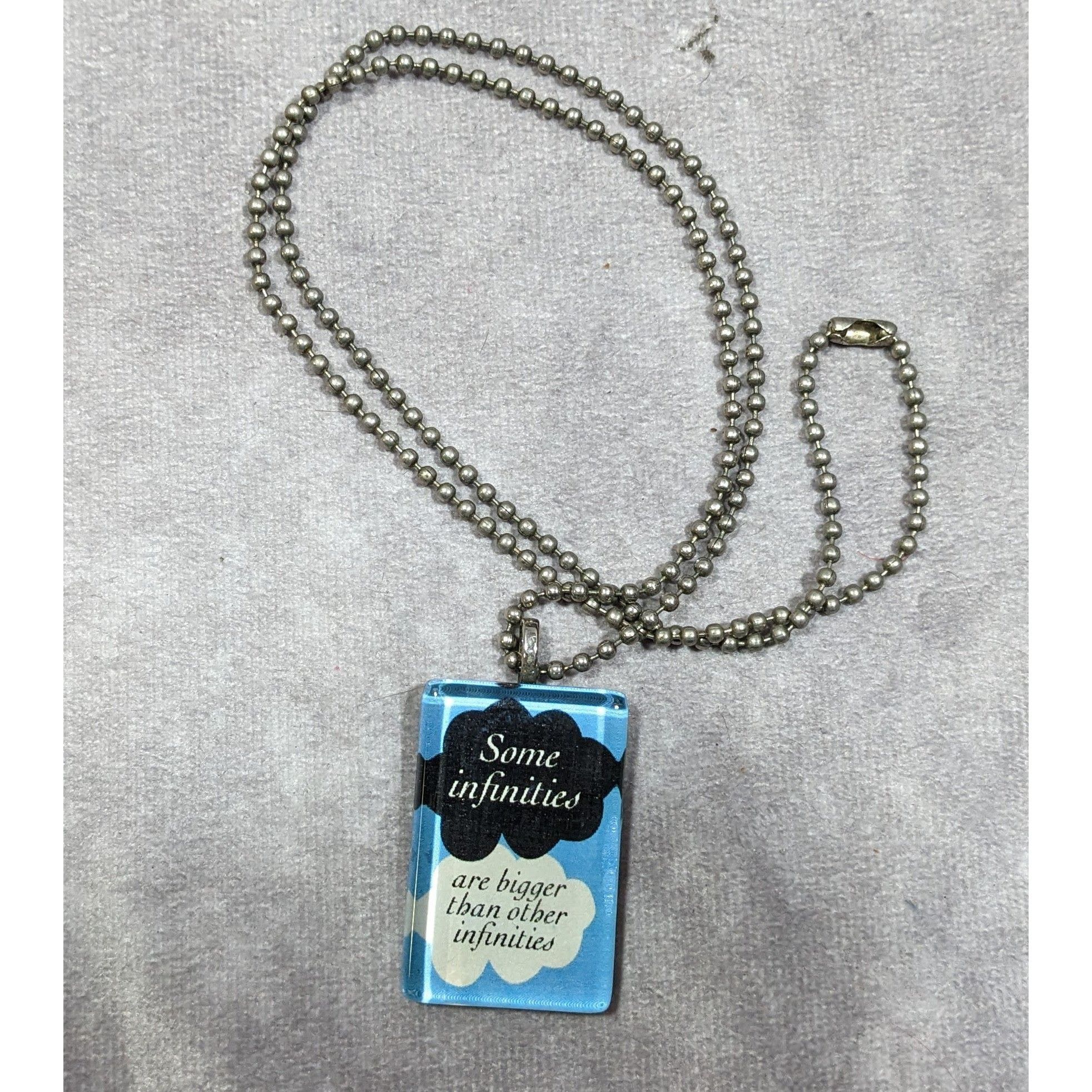 Other Some Infinities Blue Glass Pendant Necklace Size ONE SIZE - 7 Thumbnail