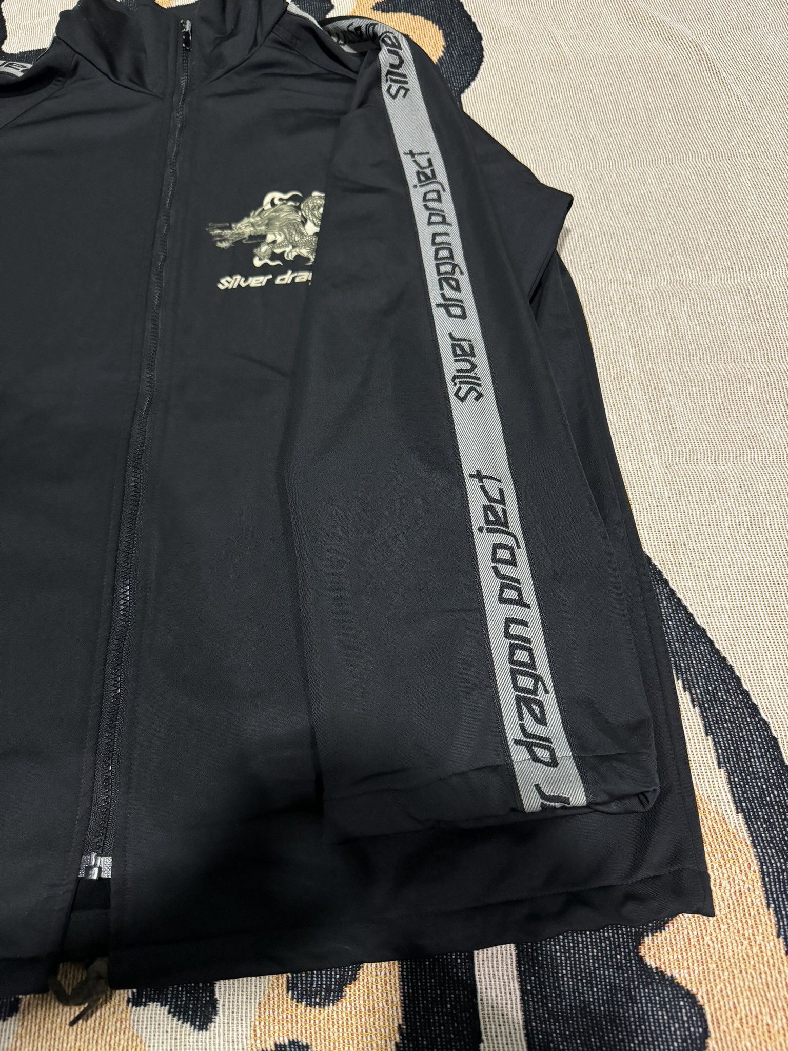 Menace × Stussy Vintage Silver Dragon Project Surf Skate Side Tape Jacket Size US M / EU 48-50 / 2 - 5 Thumbnail