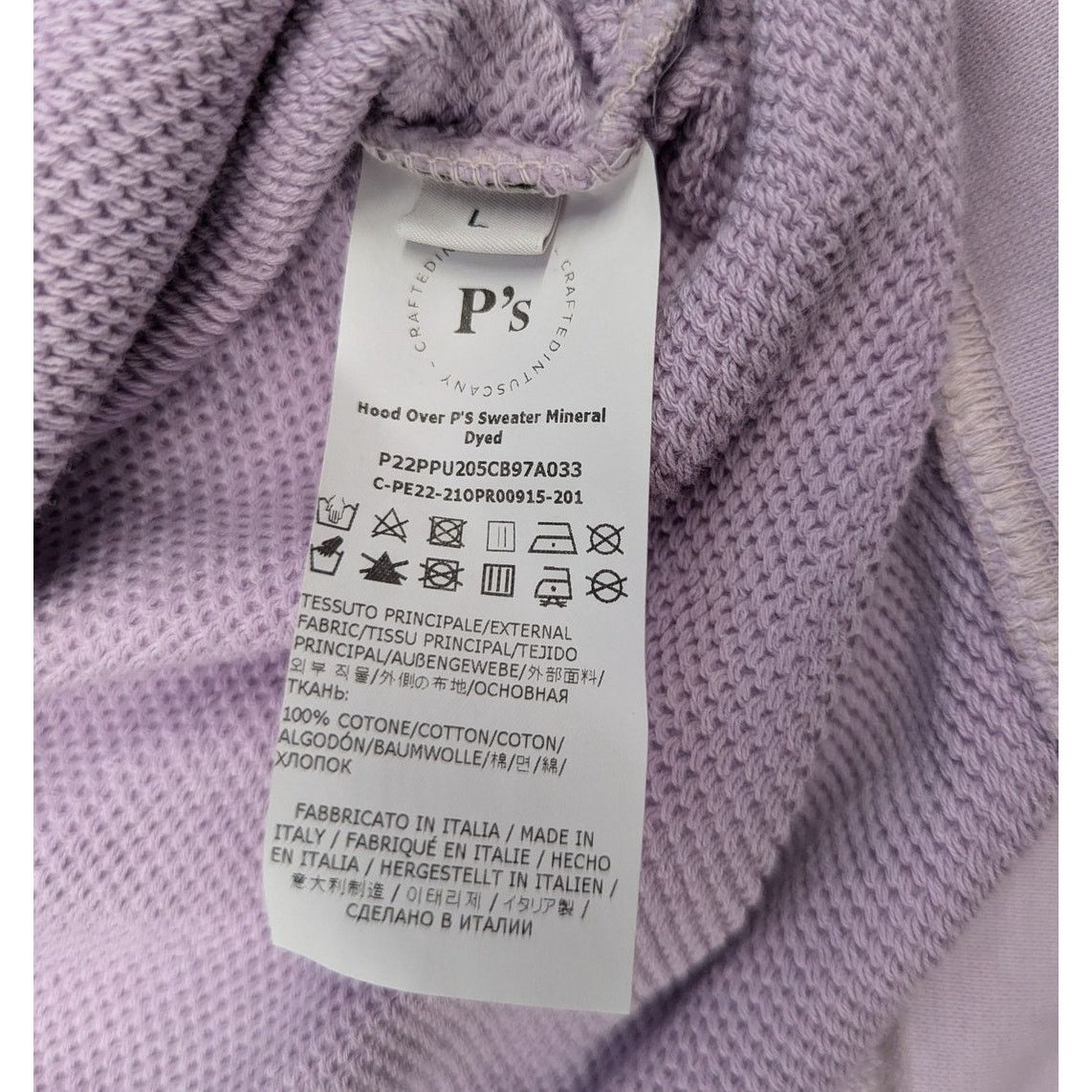 President's President's Lavender Hood Over P's Sweater Mineral Died Size US L / EU 52-54 / 3 - 5 Thumbnail