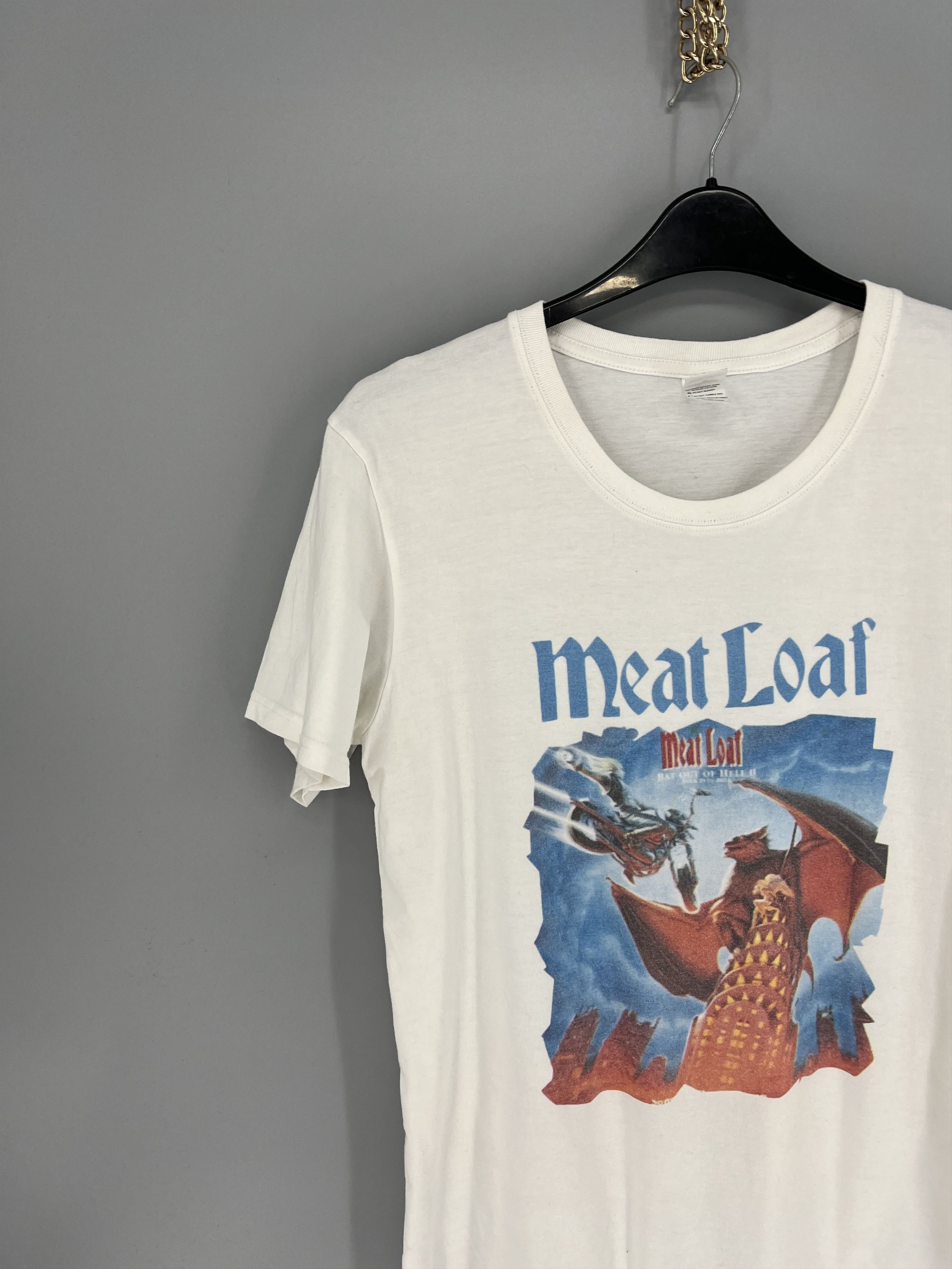Band Tees × Vintage Vintage 90s Meat Loaf Bat Out Of Hell World Tour Tee Size US M / EU 48-50 / 2 - 4 Thumbnail