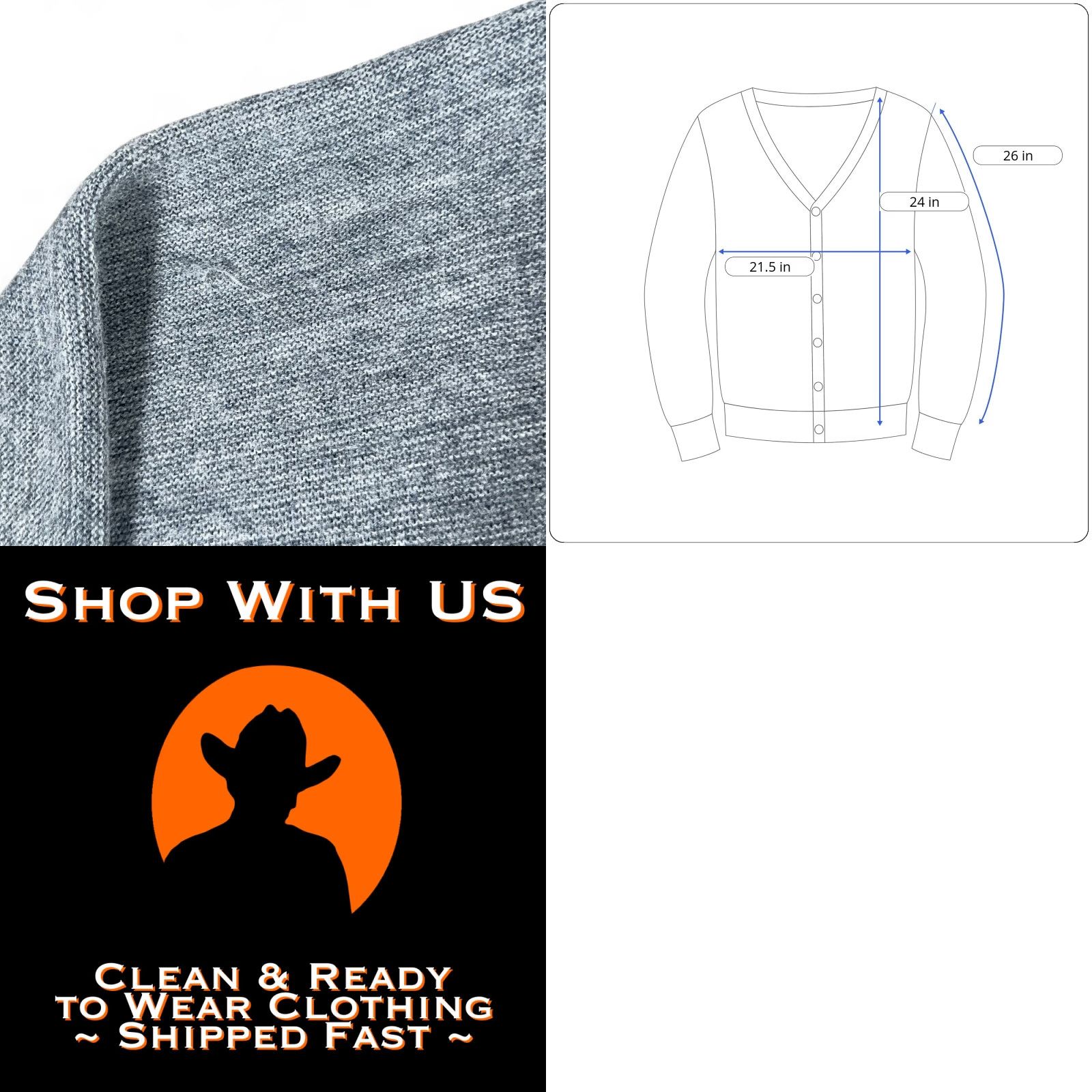Vintage VINTAGE Knightsbridge Sweater Adult MEDIUM Blue Cardigan Knit Dad Preppy USA 70s Size US M / EU 48-50 / 2 - 8 Thumbnail