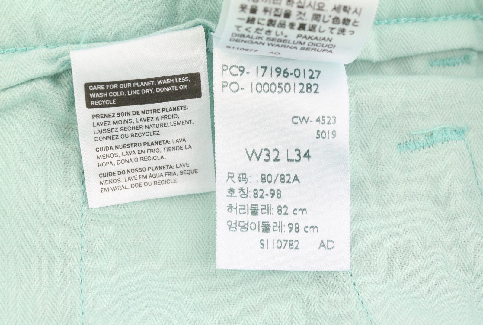 Levi's XX CHINO W32/L34 Blue Taper Stretch Zip Pants 87060 Size US 32 / EU 48 - 9 Thumbnail