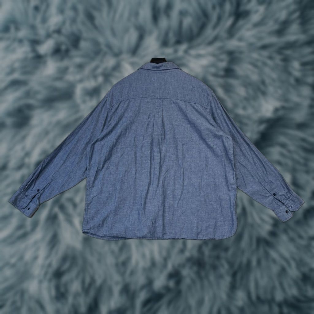 Vintage VINTAGE Woolrich Men's Blue 100% Organic Cotton Long Sleeve Button Up Shirt Sz 2XL Size US XXL / EU 58 / 5 - 1 Thumbnail