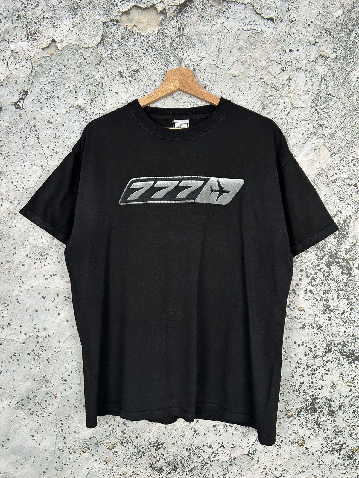 Vintage Boeing 777 Graphic Tee Archive 90s Rare Hype Skate