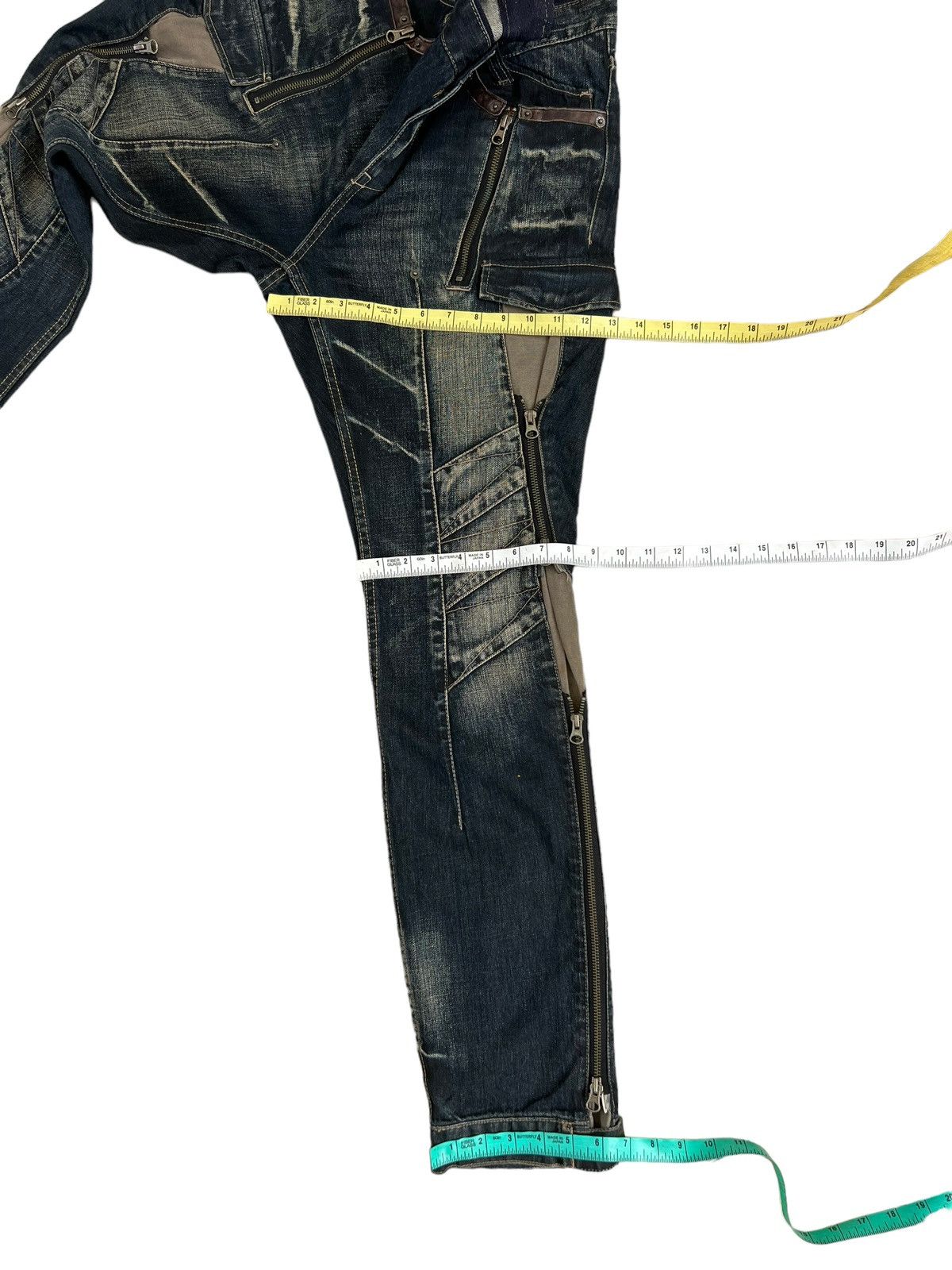 PPFM Vintage PPFM Bondage Denim Parachute Cargo Jeans Size US 32 / EU 48 - 4 Thumbnail