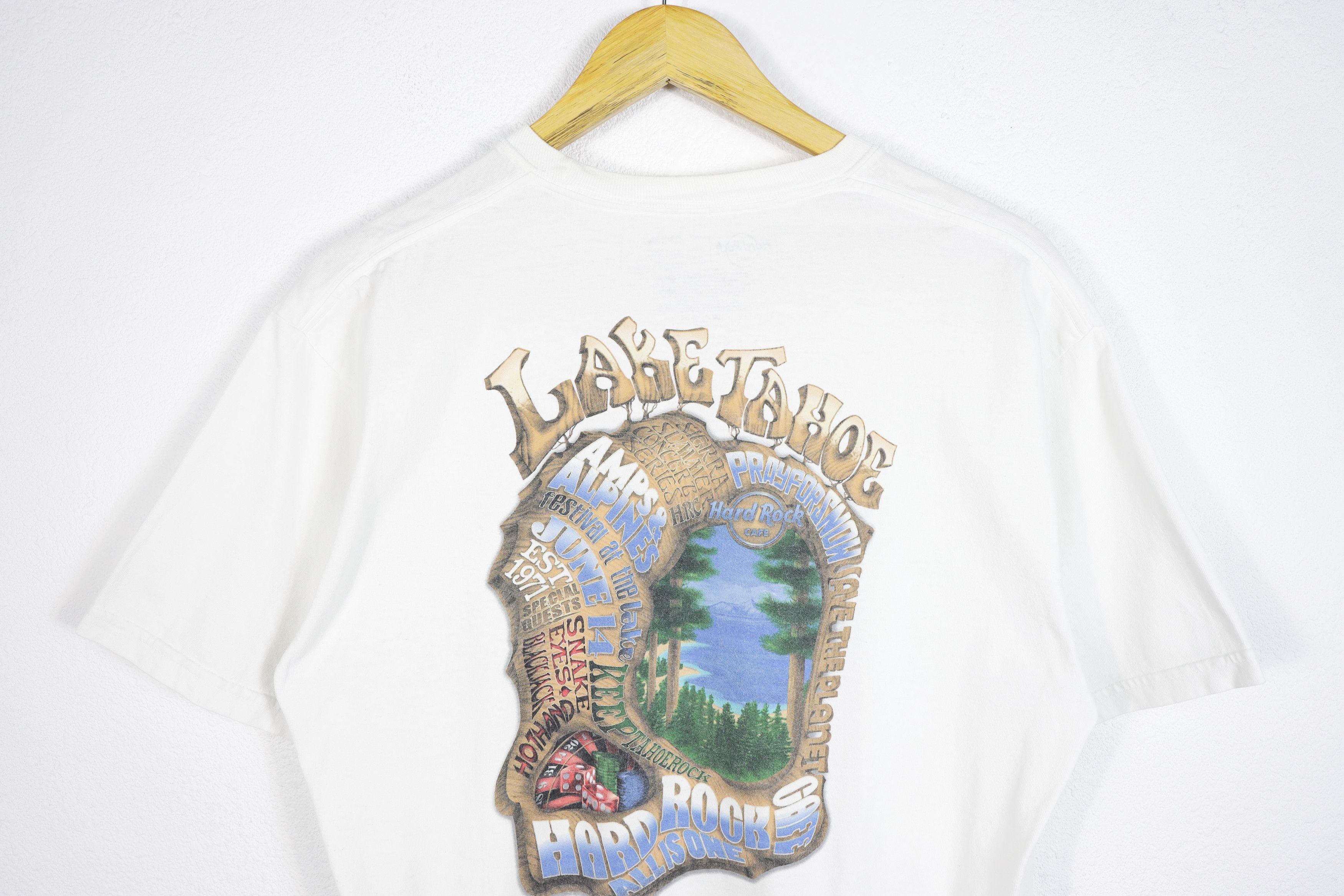 Hard Rock Cafe Vintage Hard Rock Cafe Lake Tahoe Reversible Tee Tshirt Y2k Size US L / EU 52-54 / 3 - 7 Thumbnail