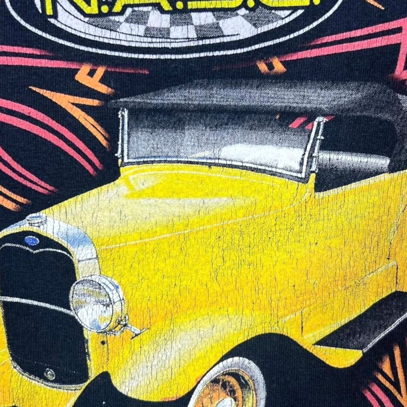 Gildan N.A.S.C. Street Rod Nationals Hot Rod Racing Black T-Shirt Medium Men Graphic Print Shirt Mens Short Sleeve Crew Neck Cotton Black 90s Size US M / EU 48-50 / 2 - 4 Thumbnail