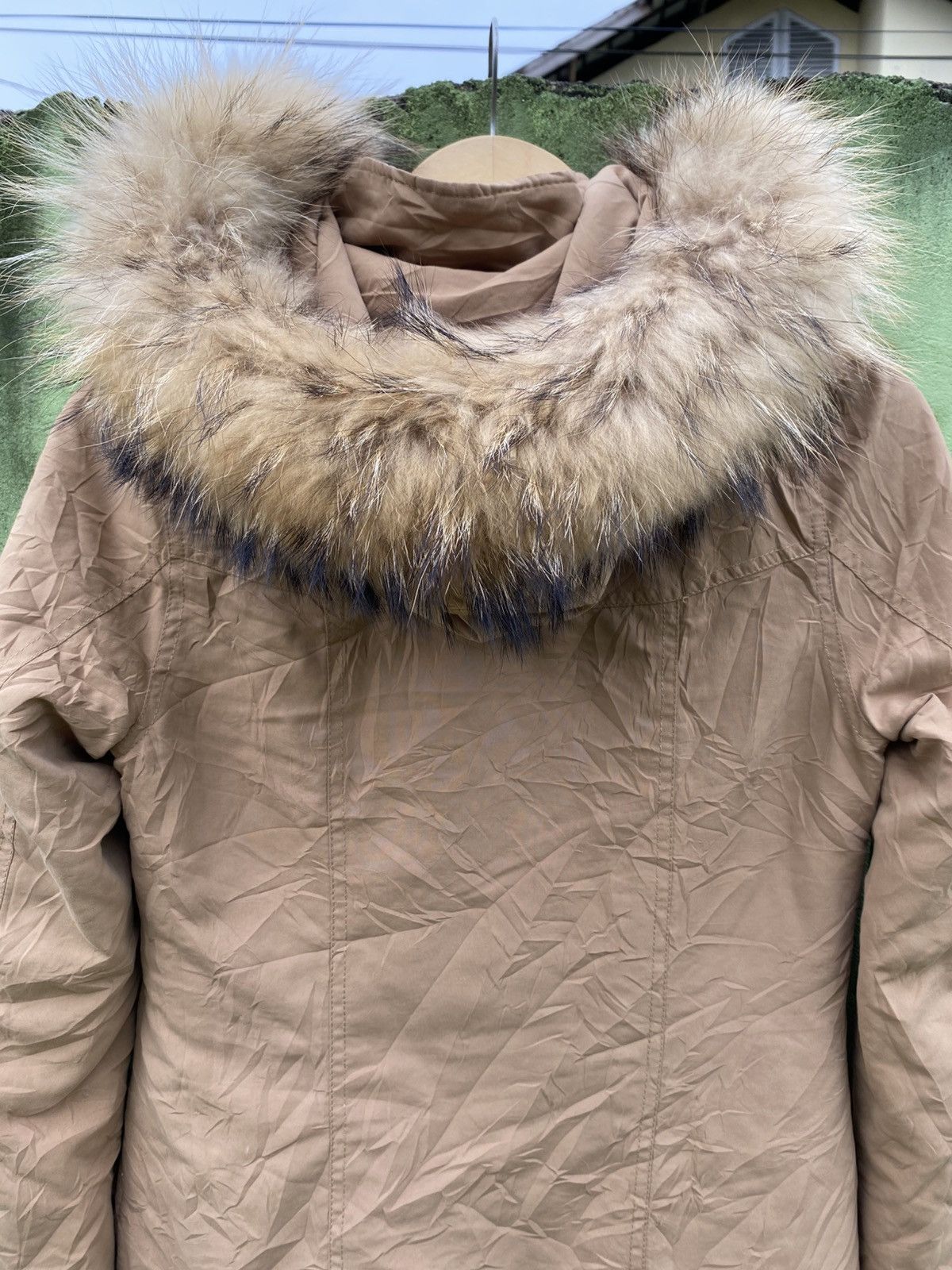 SLY Sly Tan Fur Hood Parka Jacket Heavy Winter Military Style Size ONE SIZE - 8 Thumbnail