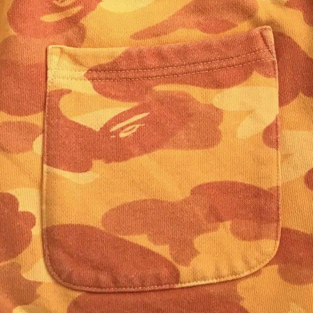 Bape BAPE Orange camo sweat shorts a bathing ape ★size S Size US 30 / EU 46 - 4 Thumbnail