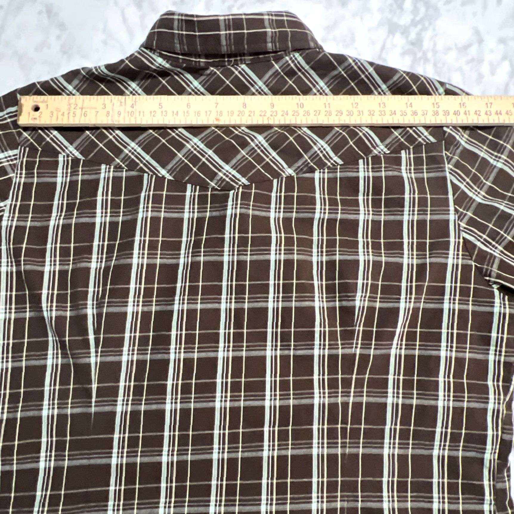 Roper Roper Western Snap Shirt Womens Large Plaid Brown Turquoise Fitted Go West Shirt Woman L Brown Plaid Slim Cotton Size L / US 10 / IT 46 - 7 Thumbnail