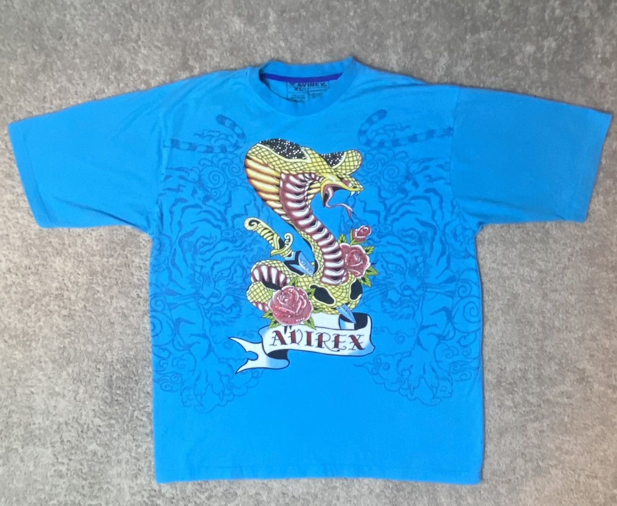 Avirex × Vintage Vintage Y2K Avirex Tee Shirt Size US XL / EU 56 / 4 - 2 Thumbnail