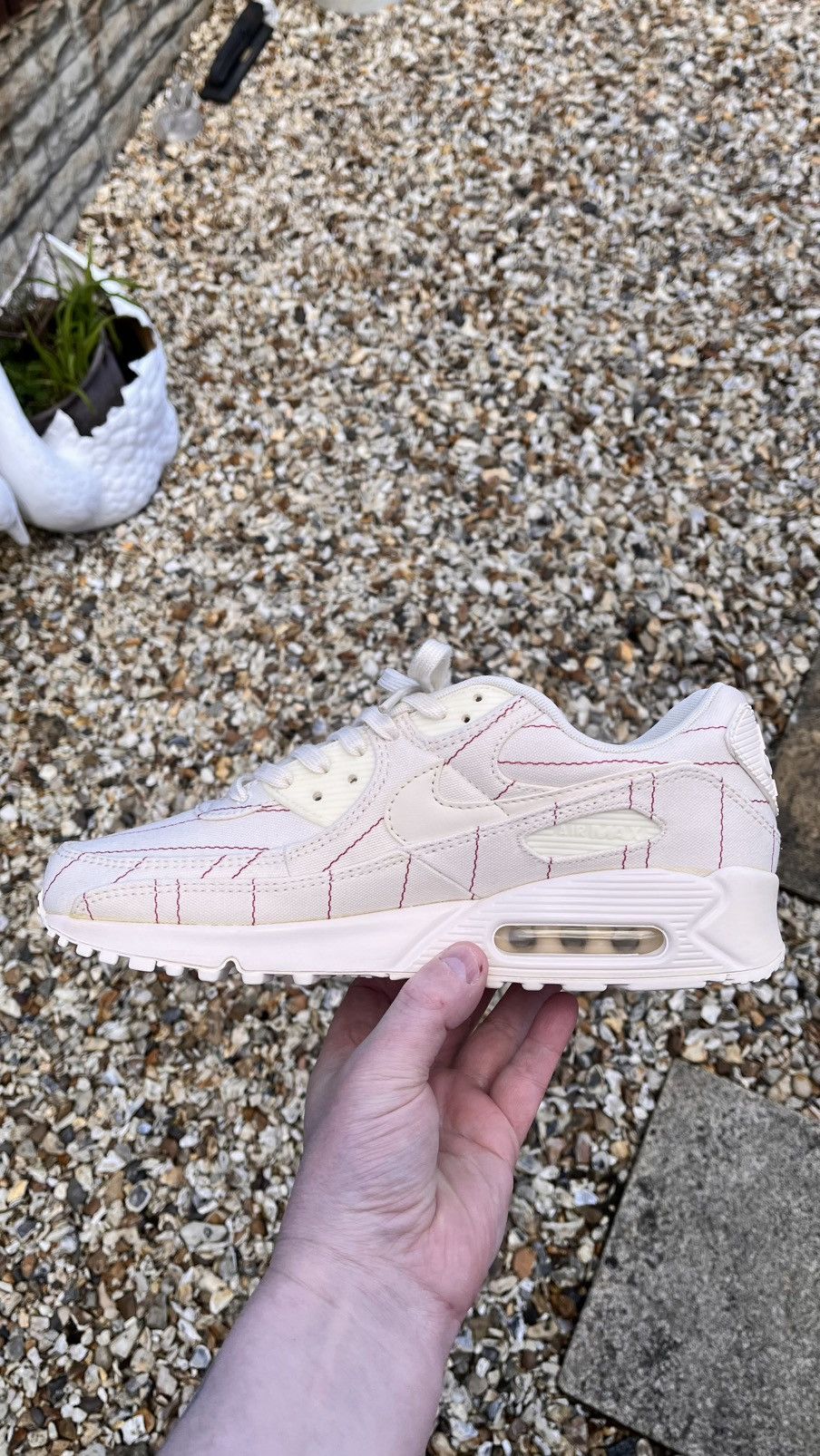 Nike NIKE AIR MAX 90 PINSTRIPE-NATURAL CHILLI Size US 10.5 / EU 43-44 - 14 Thumbnail