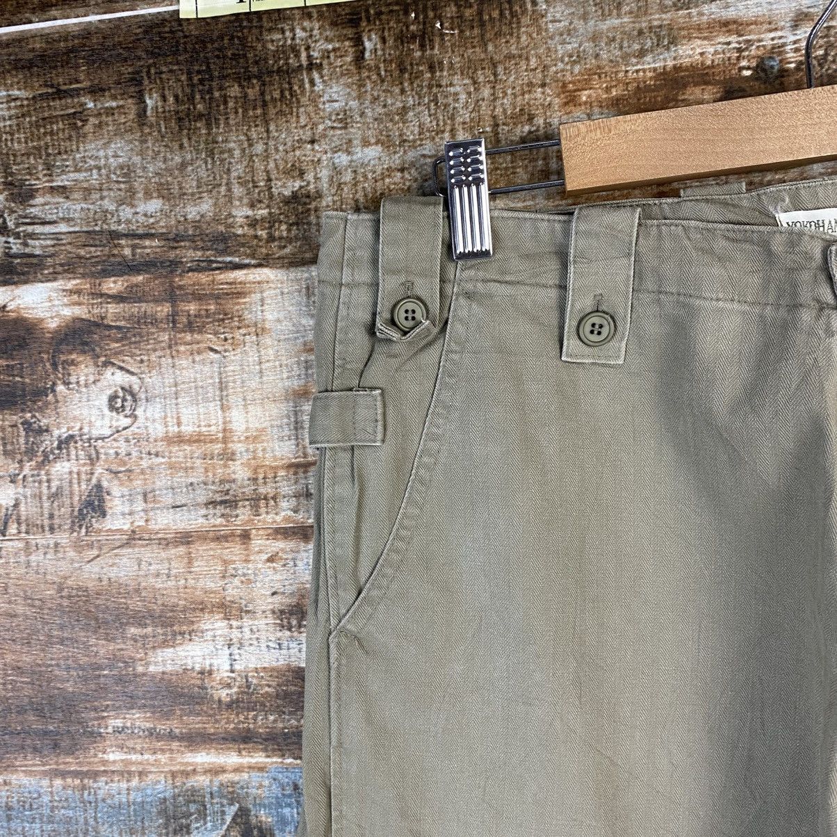 Japanese Brand DL Yokohama Staff Green Cargo Pants #C893 Size US 30 / EU 46 - 4 Thumbnail