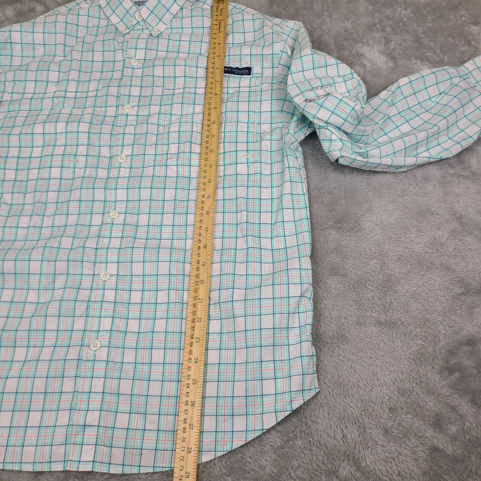 Columbia Columbia PFG Vented Shirt Mens M Green Plaid Super Tamiami L Size US M / EU 48-50 / 2 - 6 Thumbnail