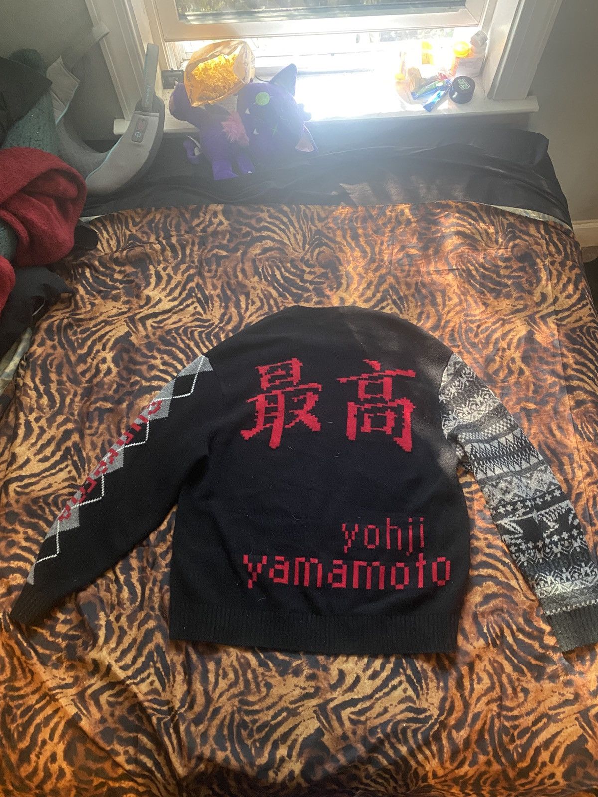 Supreme × Yohji Yamamoto Supreme Yohji Yomamato Teken King Sweater Size US L / EU 52-54 / 3 - 2 Thumbnail