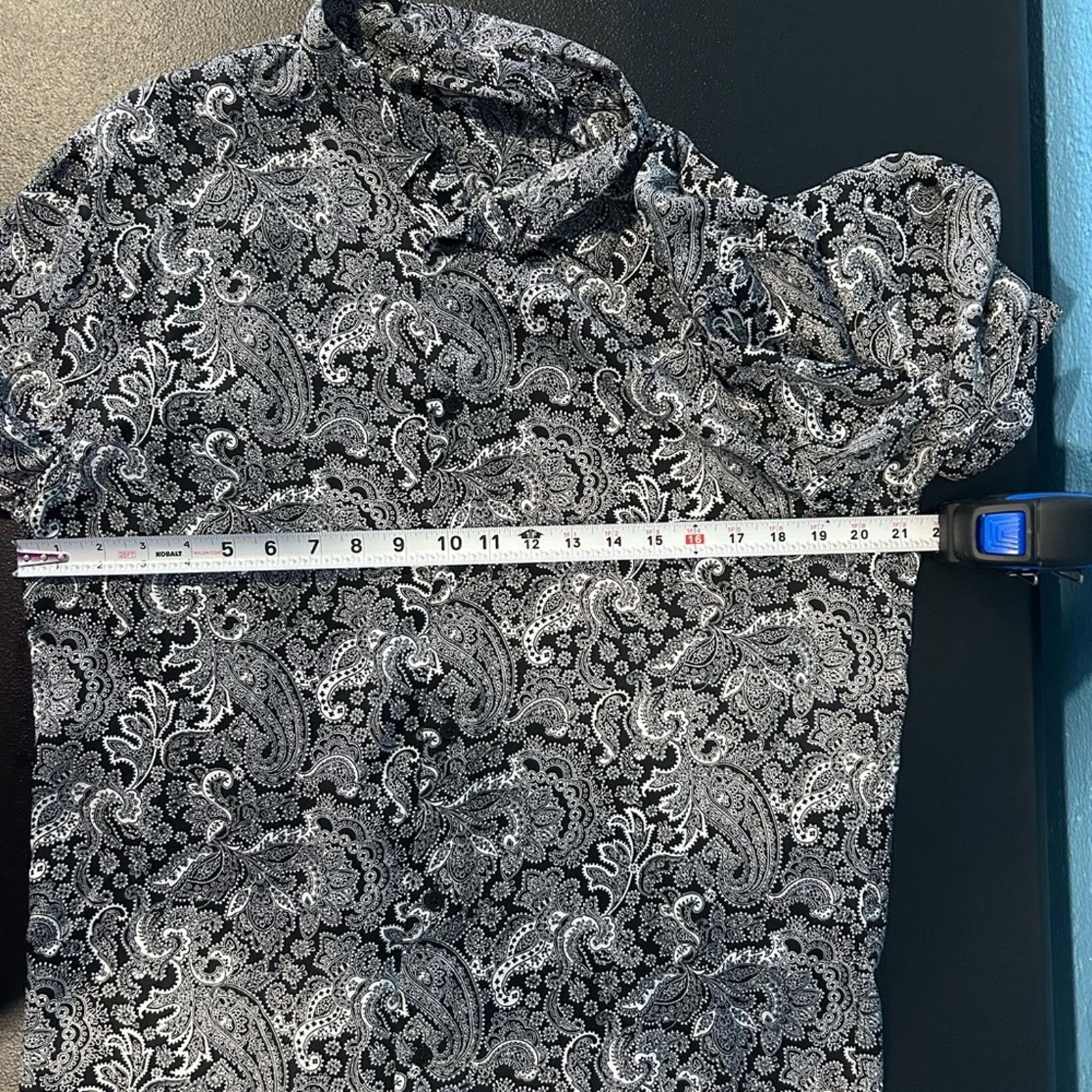 The Kooples The Kooples Paisley Print Button Shirt Black White NWT L Size L / US 10 / IT 46 - 9 Thumbnail