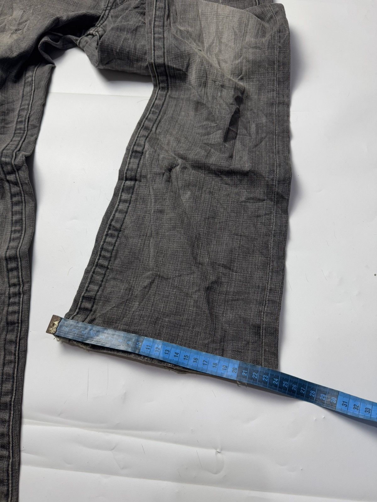 True Religion Flare True Religion Leather Logo Distressed Denim Size US 30 / EU 46 - 8 Thumbnail