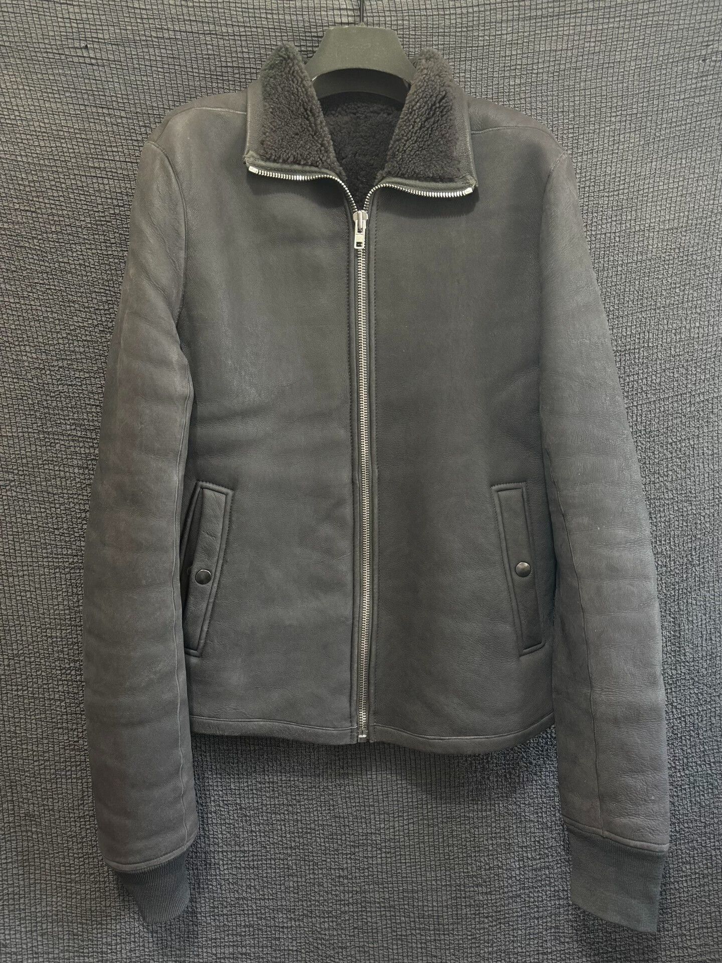 Rick Owens rick owens leather jacket with shearling collar Size US M / EU 48-50 / 2 - 1 Thumbnail