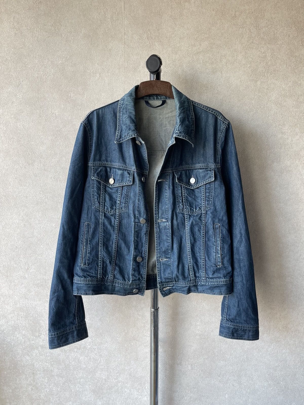 Kenzo 90s Vintage Kenzo Homme Distressed Denim Jacket Size US M / EU 48-50 / 2 - 5 Thumbnail