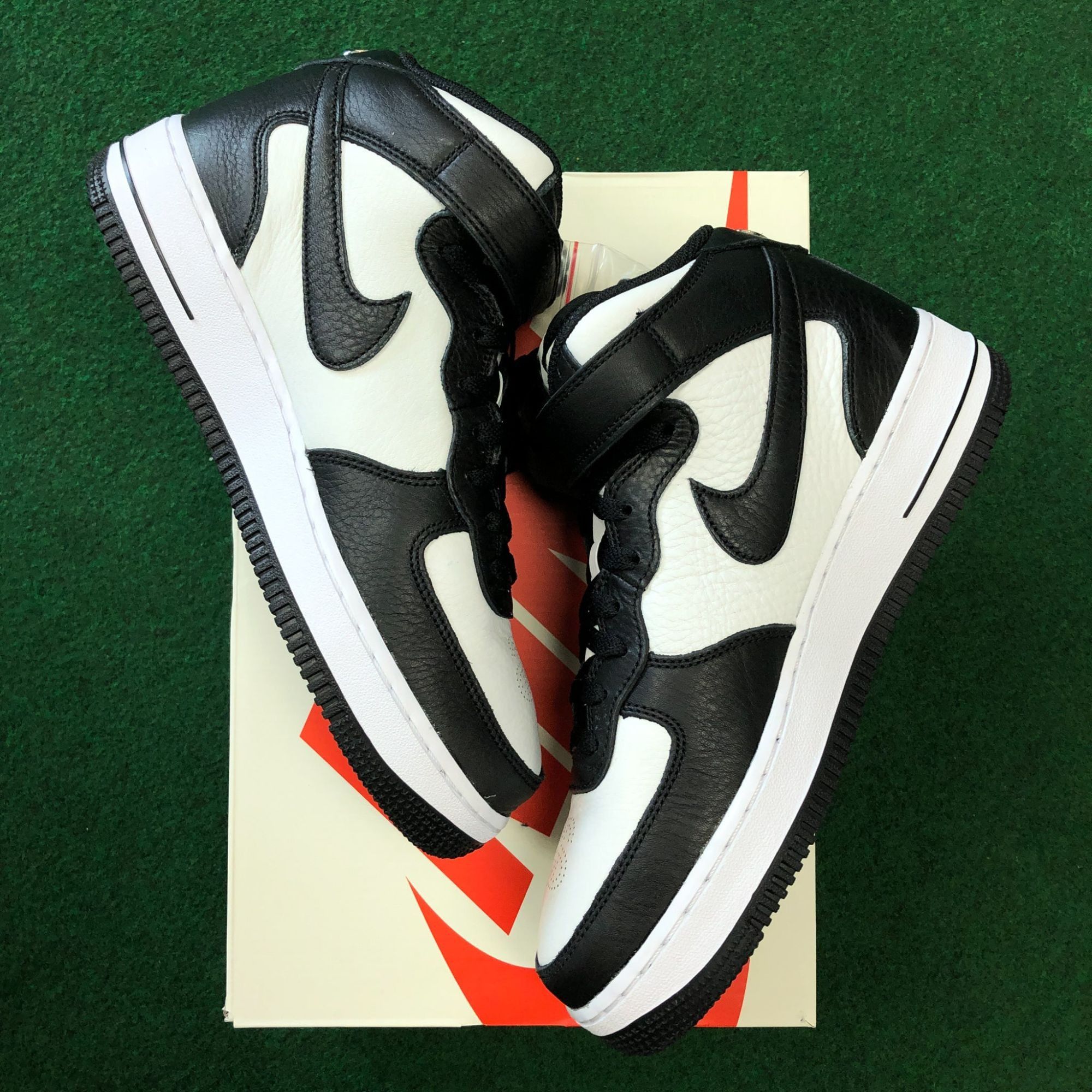 Other Nike Air Force 1 Mid Stussy Light Bone Black - Size 8 Size US 8 / EU 41 - 2 Thumbnail