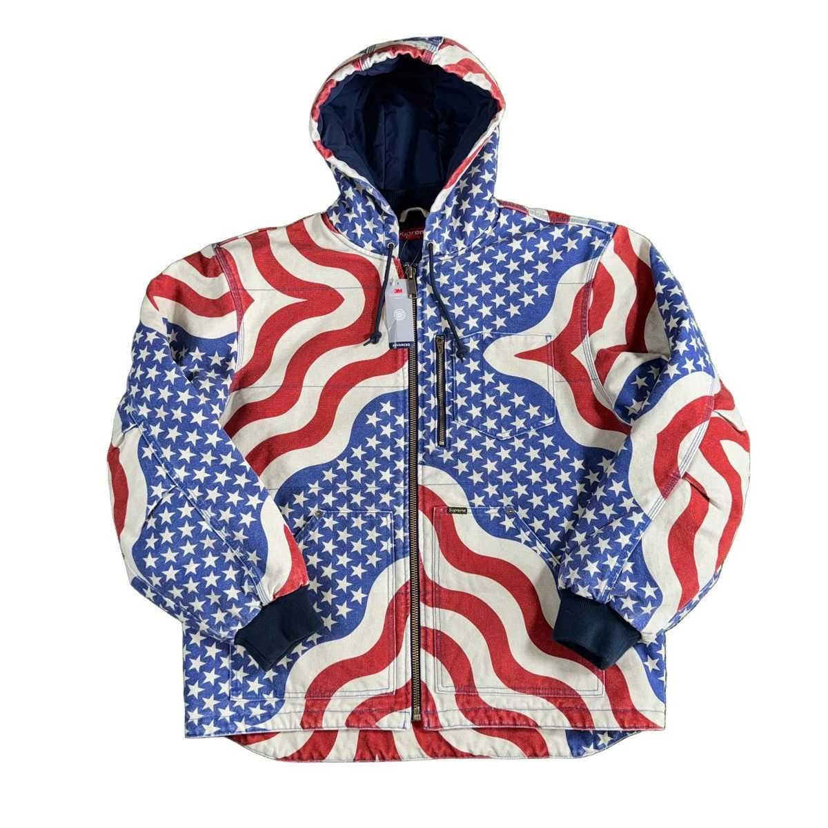 Supreme Supreme Flag Quilted Work Jacket Size US L / EU 52-54 / 3 - 1 Thumbnail