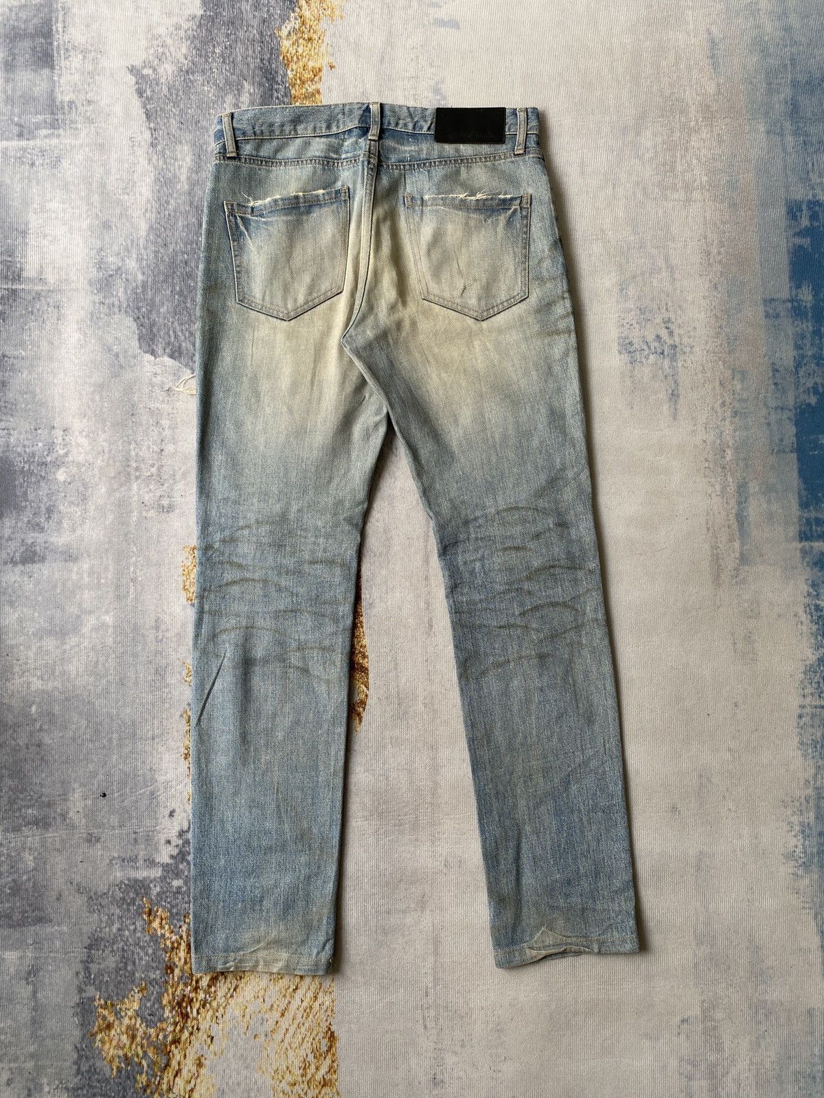 JACKROSE 2000s - Luvmaison Jackrose Japan Rusty Distressed Denim Size US 33 - 4 Thumbnail