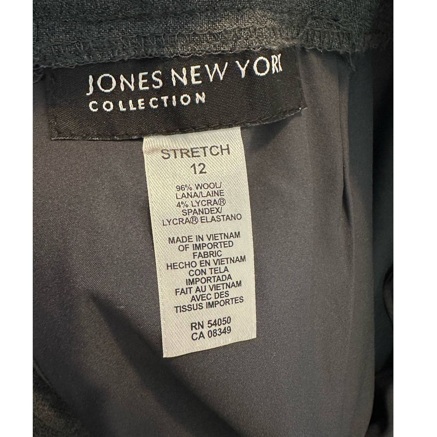 Jones New York Jones New York gray pleated stretch trousers size 12 Size 34" / US 12 / IT 48 - 3 Thumbnail
