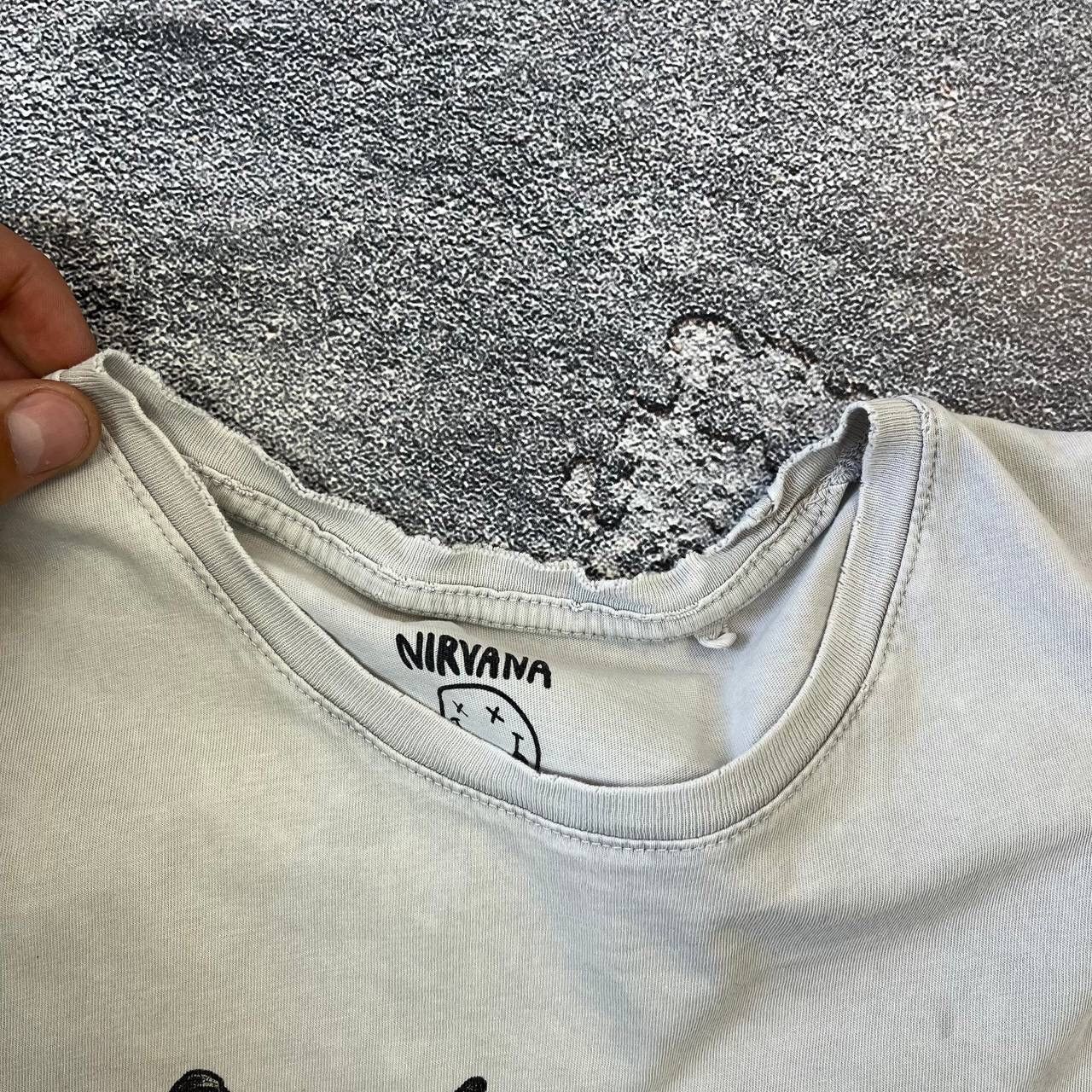 Nirvana × Vintage Vintage distressed Nirvana Big Logo T-Shirt Y2K,Size M Size US M / EU 48-50 / 2 - 10 Thumbnail
