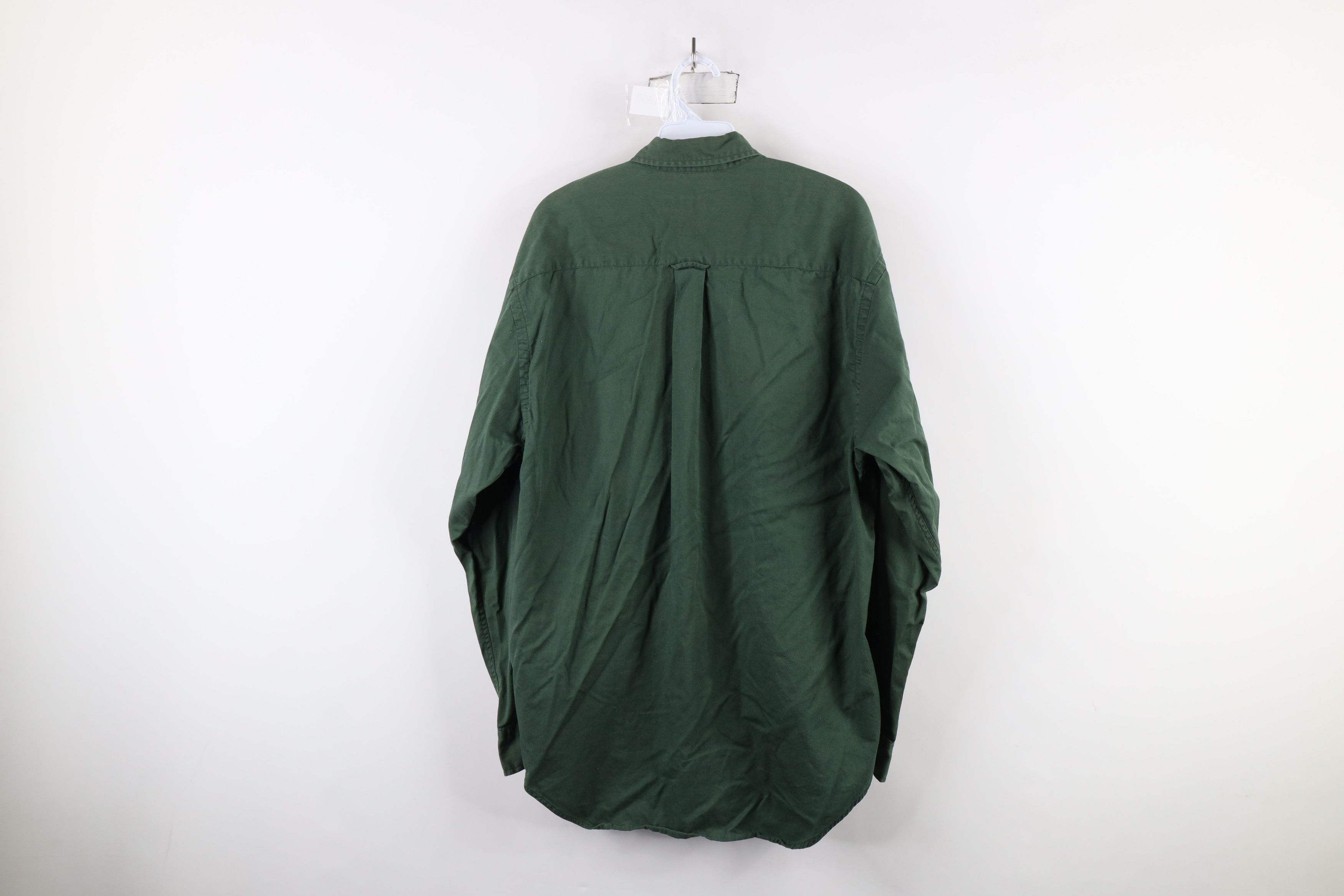 Nautica × Vintage Vintage 90s Nautica Button Down Shirt Green Cotton USA Size US M / EU 48-50 / 2 - 13 Thumbnail