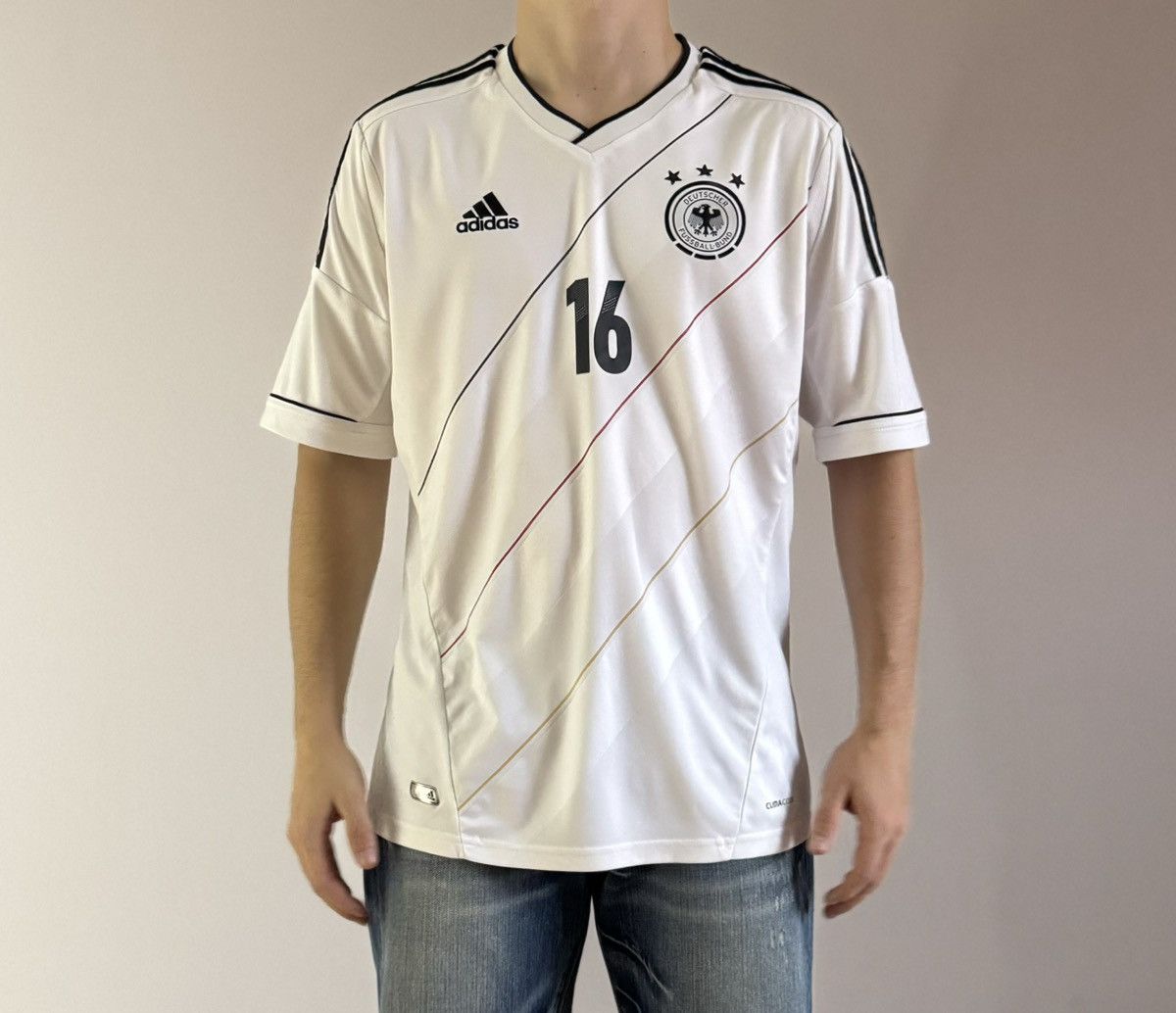 Vintage Adidas Germany LAHM 2012-2013 Original Jersey Size US L / EU 52-54 / 3 - 4 Thumbnail