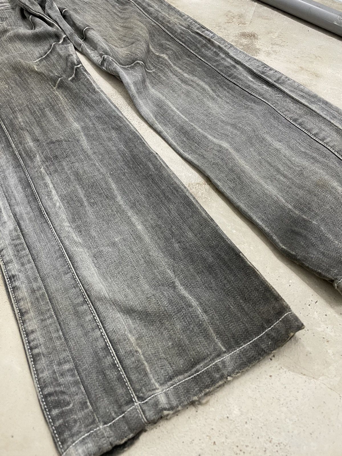 Japanese Brand TR2 Grey Bleach Whisker Semantic Design Denim Size US 30 / EU 46 - 6 Thumbnail