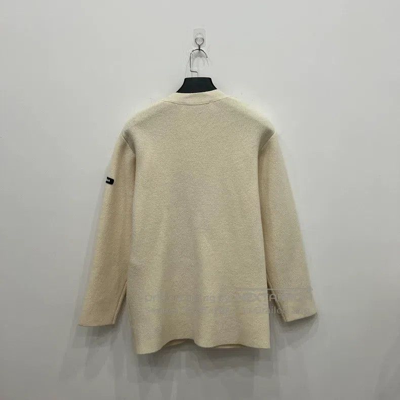 Balenciaga Balenciaga White Sleeve Logo Cardigan Size US S / EU 44-46 / 1 - 3 Thumbnail