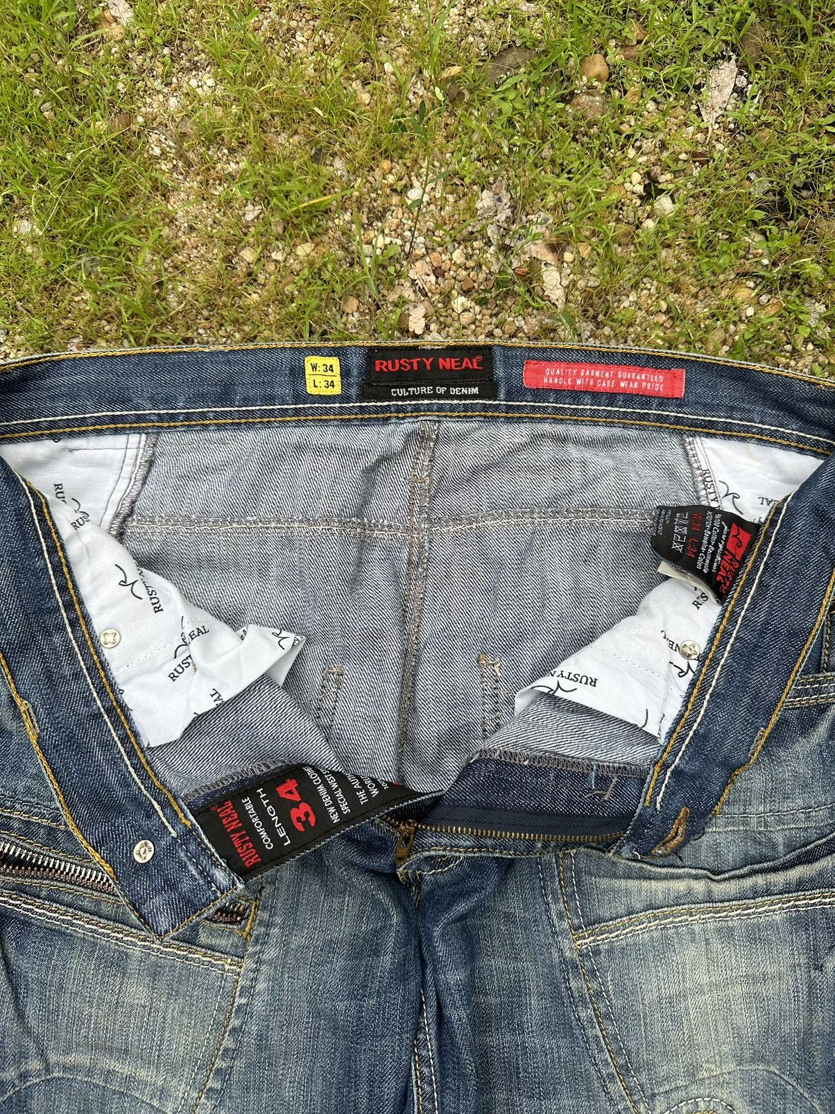 Seditionaries CRAZY RUSTY NEAL CULTURE OF DENIM PANTS W36 Size US 36 / EU 52 - 10 Thumbnail