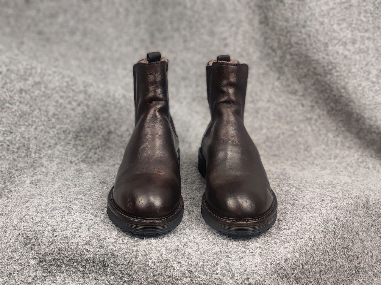 Le Grande Bleu (L.G.B.) St. Moritz Design leather fur chelsea Ankle Pull On Boots Size US 10 / IT 40 - 8 Thumbnail