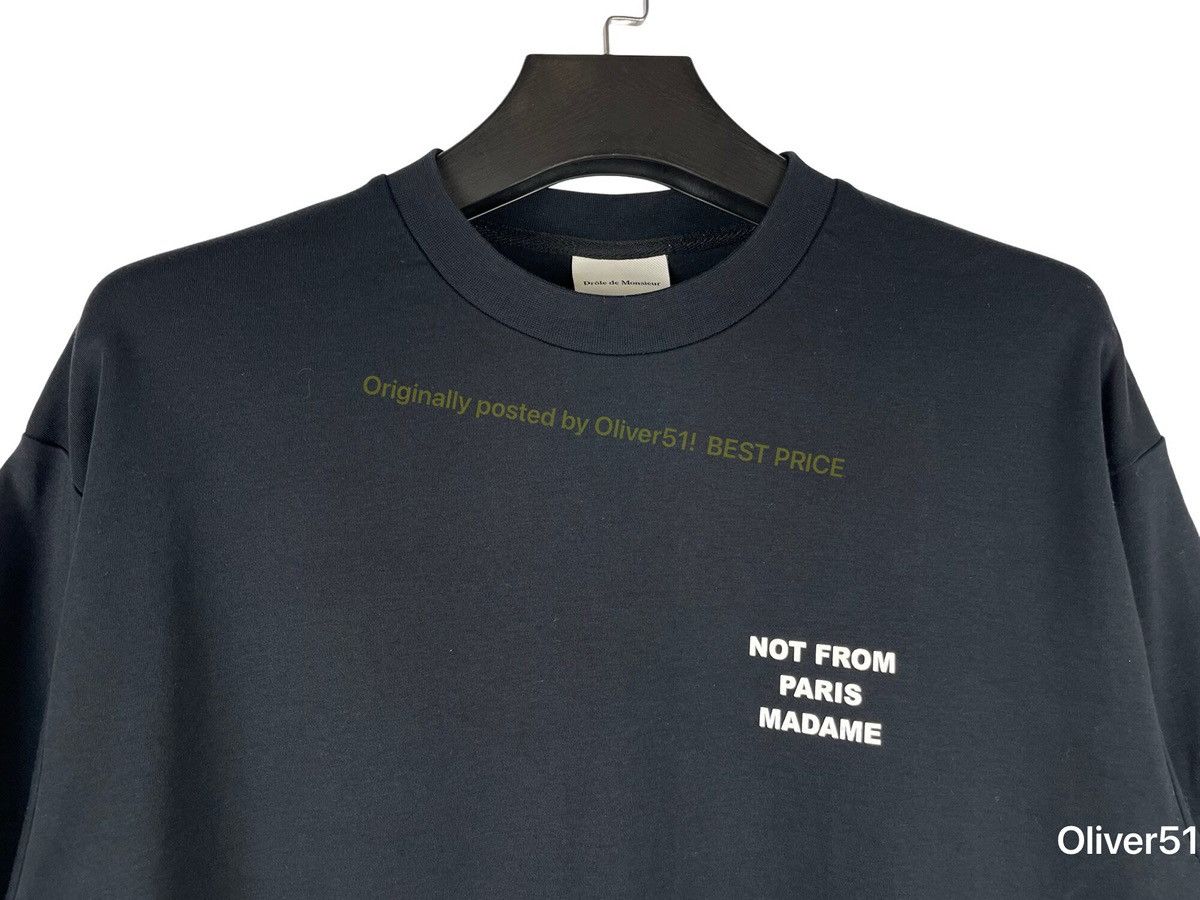 Drôle De Monsieur Not From Paris Tee Aaaa04/2609 in Black, Men's (Size Xl) — image 3 of 5