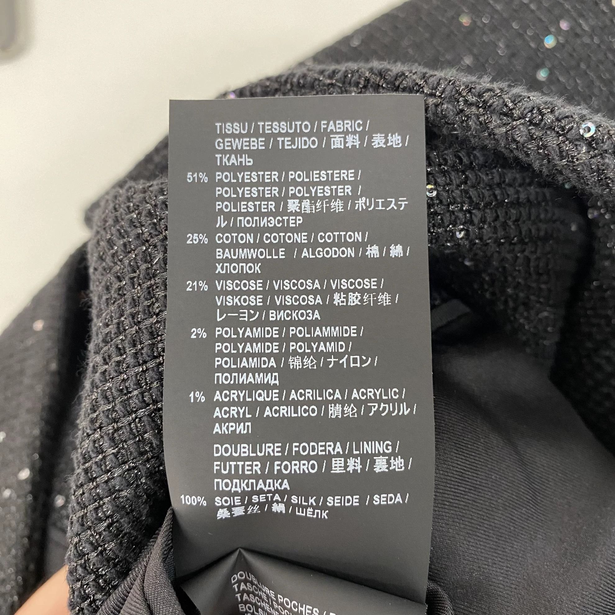 Saint Laurent Paris Saint Laurent black sequin blazer F36 Size XS / US 0-2 / IT 36-38 - 8 Thumbnail