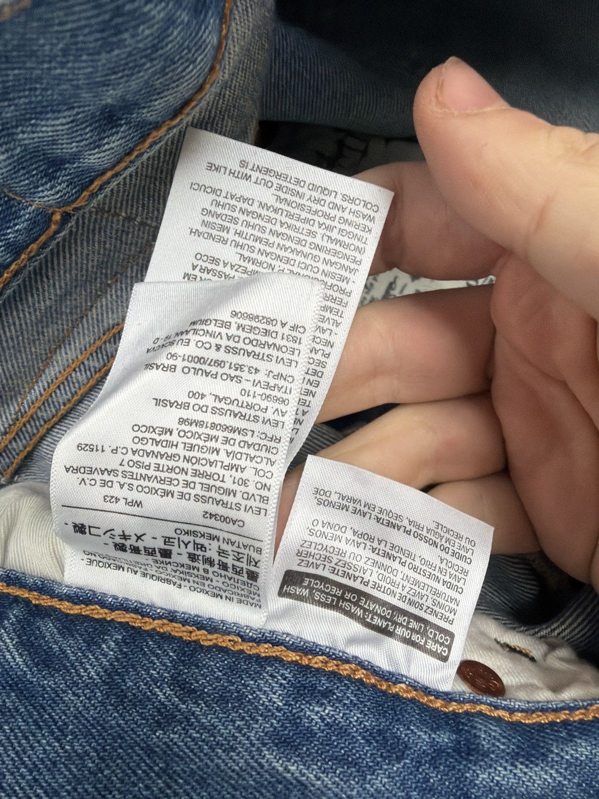 DENIM TEARS × IRAK Denim tears Irak denim jeans blue indigo Size US 34 / EU 50 - 5 Thumbnail
